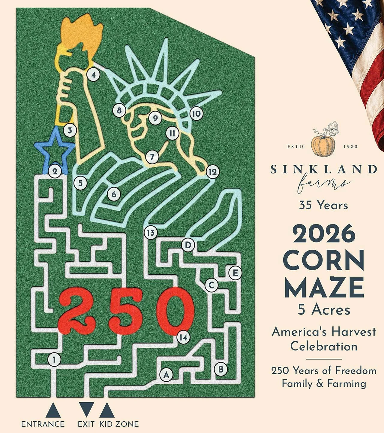 Corn Maze Map 2026