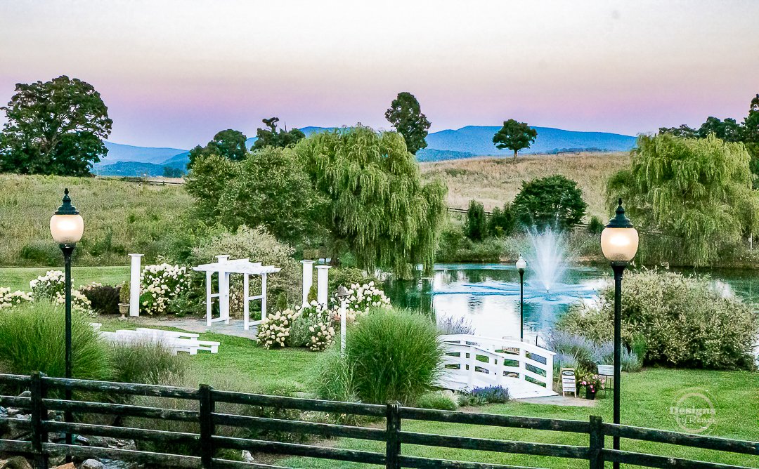 Sinkland Farms Outdoor Tuscan Garden and Pond Wedding Venue