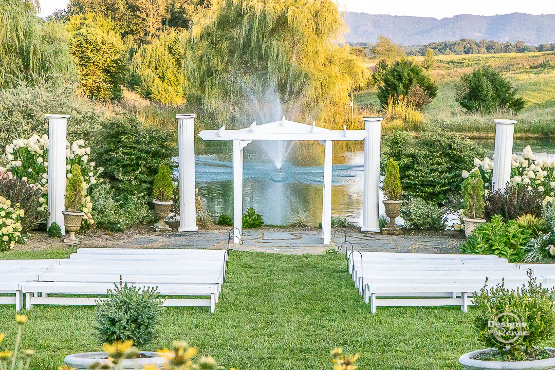 Sinkland Farms Outdoor Tuscan Garden and Pond Wedding Venue