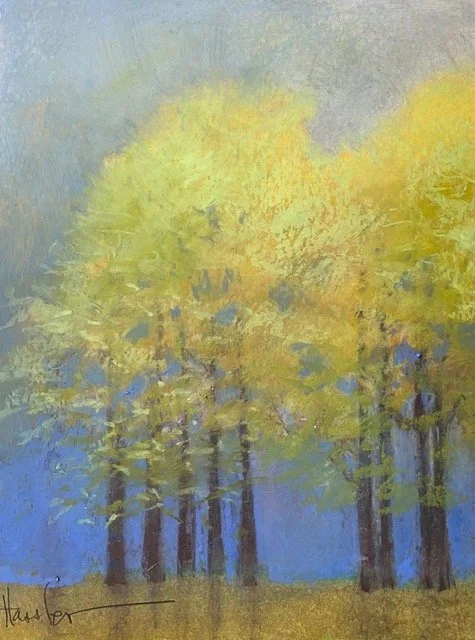 PHA009- Tree Family I, 9x12, pastel