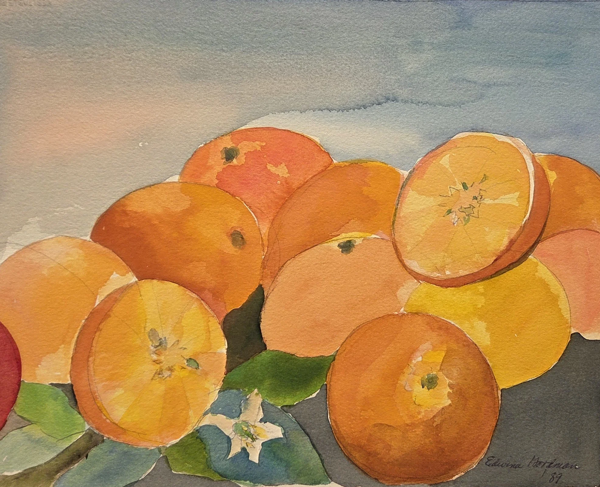 EG027- "Rise and Shine, '88", 12x9.5, watercolor