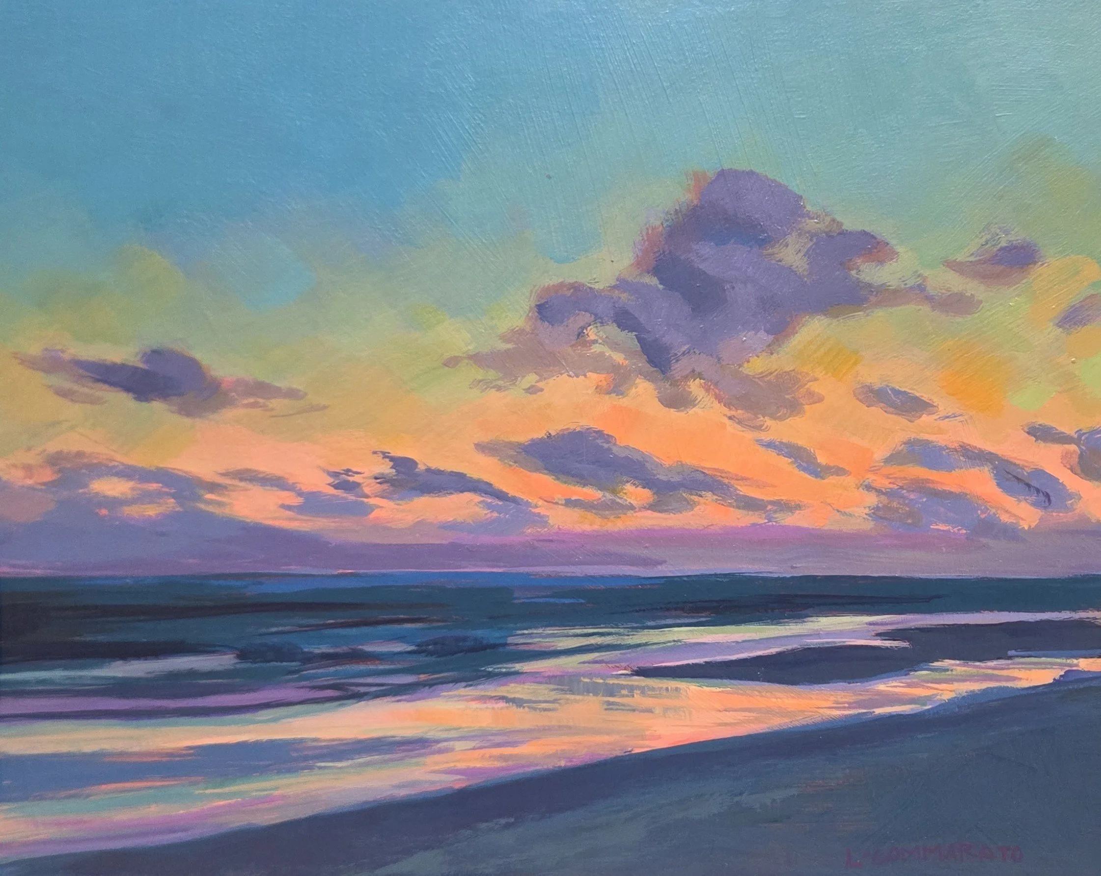 LC050- Open, 10x8, acrylic on board
