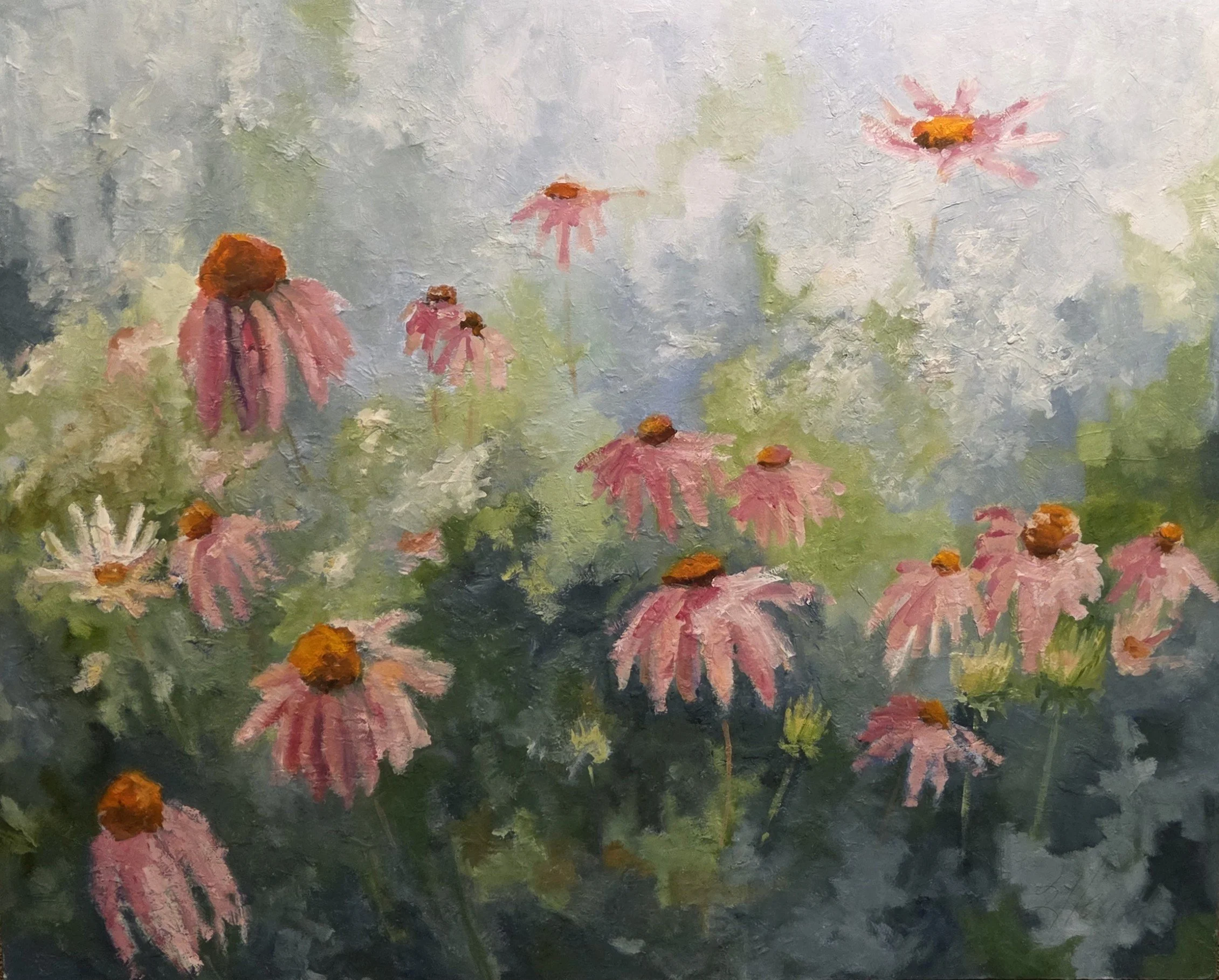 JE849- Field of Cones, 60x48, oil on canvas