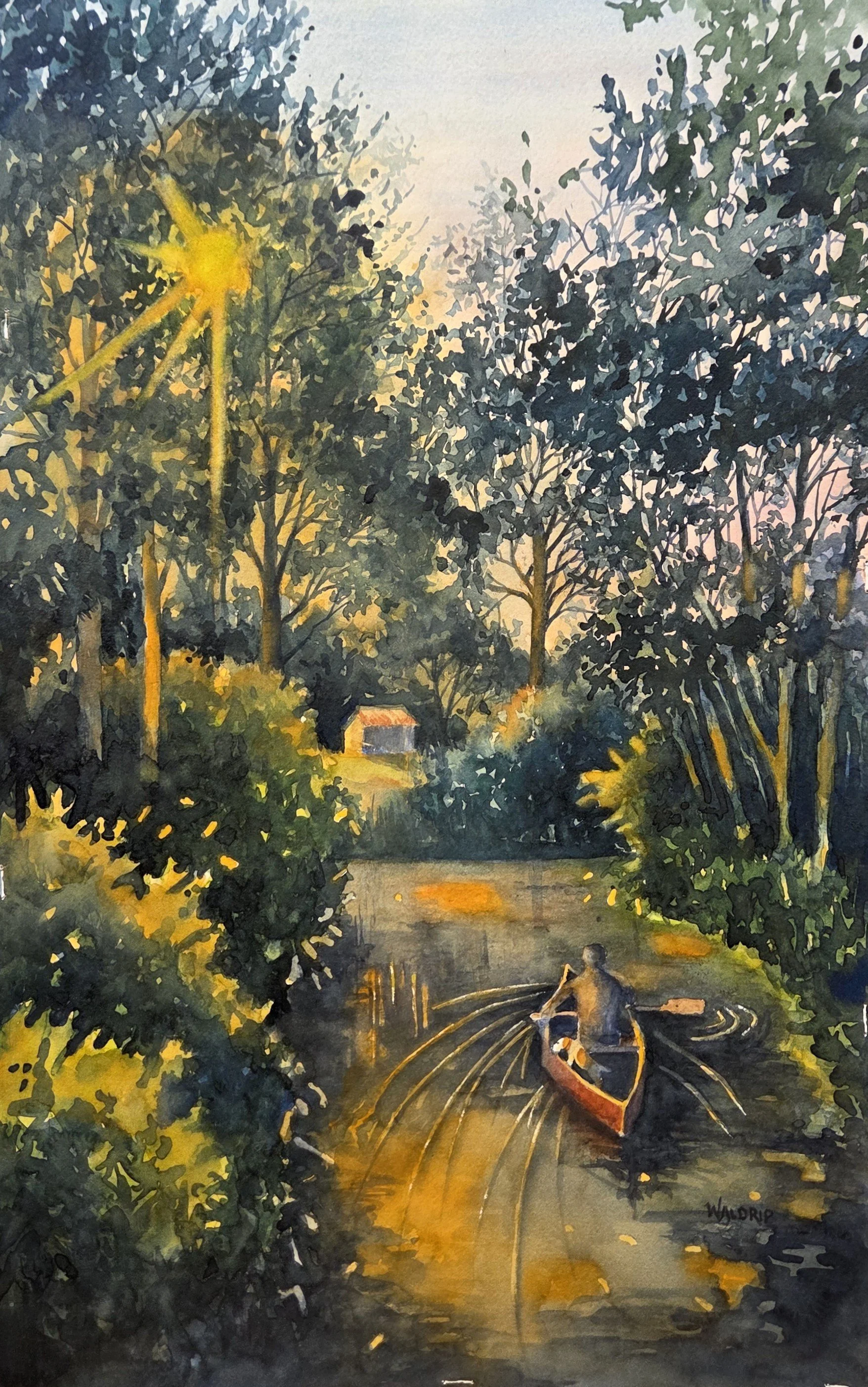 DW488- Almost Home, 13x21, watercolor