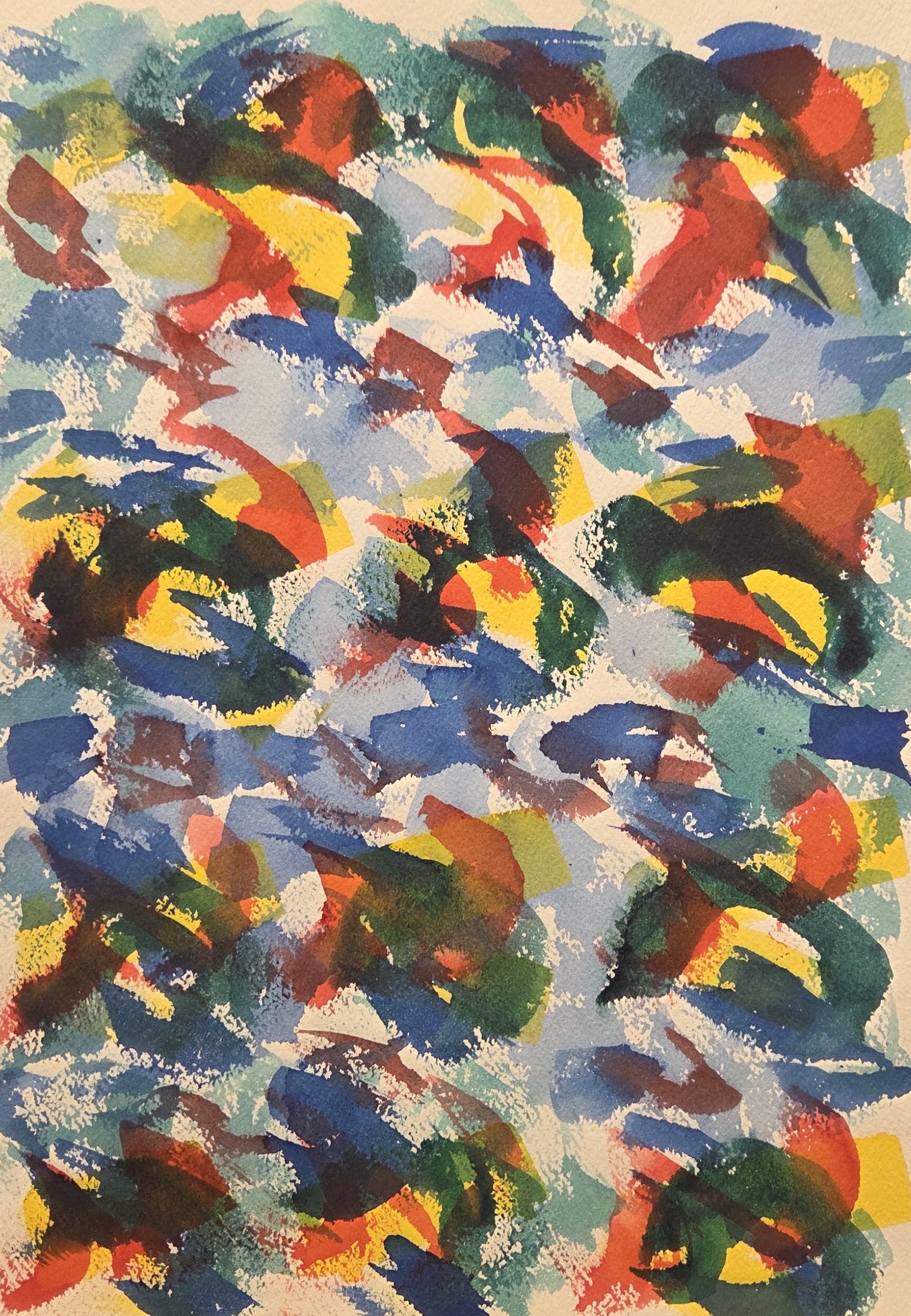 EG038- Abstract, 10x14, watercolor