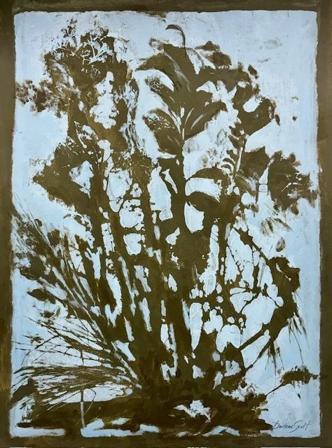 DS230- Green in the Garden, 18x24, acrylic on paper