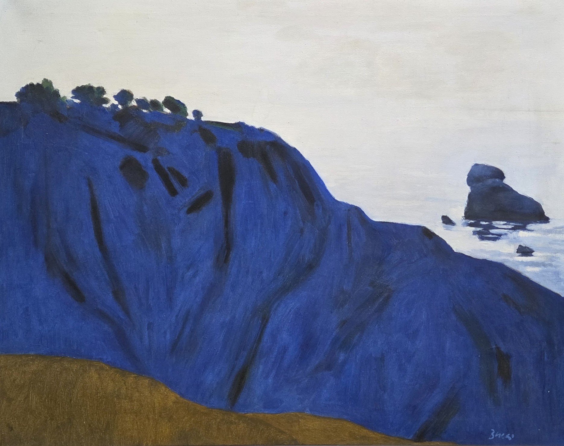Andrew Bucci, Blue Hillside, 30x24, oil on canvas