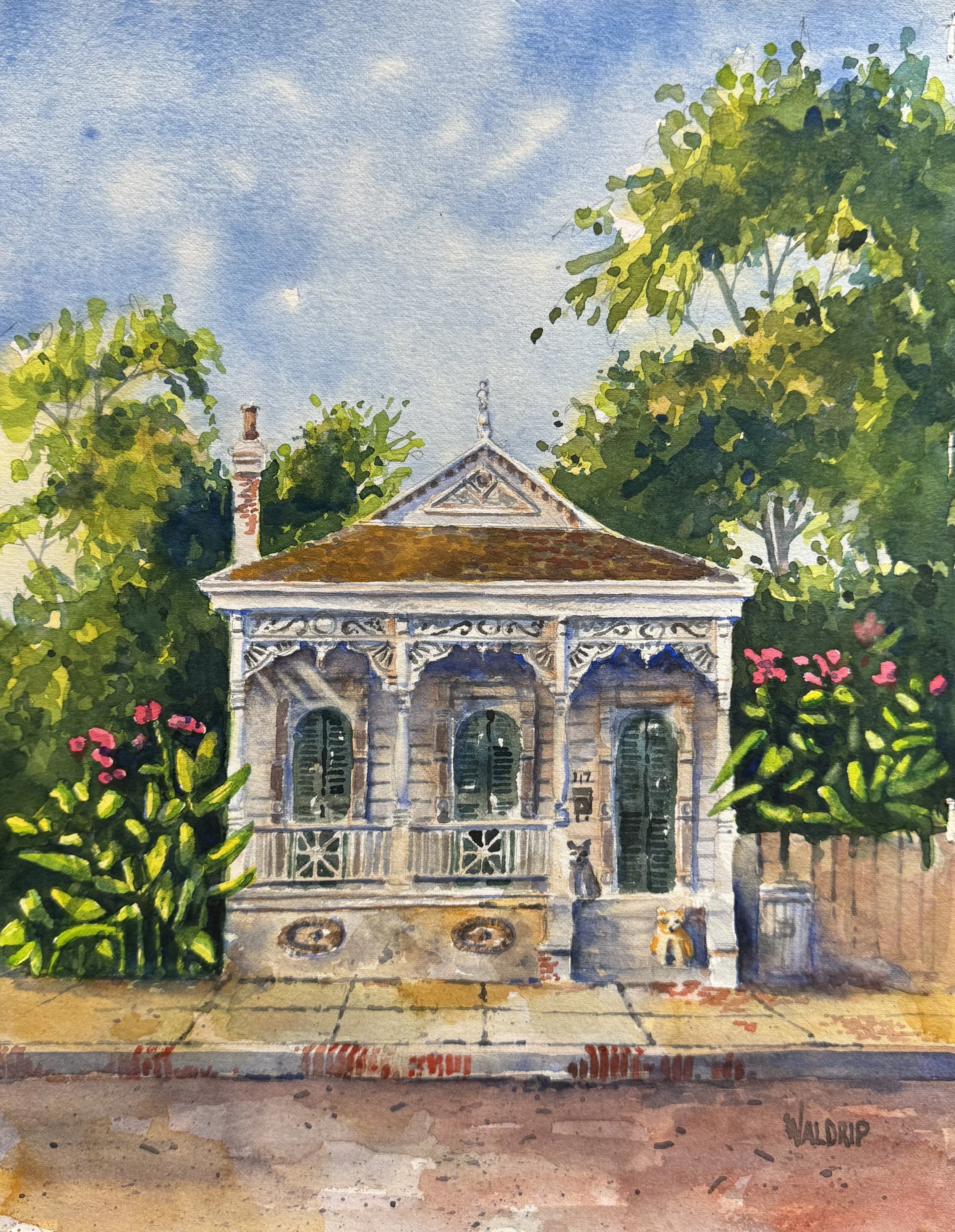 DW478- Summa 'n Nawlins, 10x12, watercolor