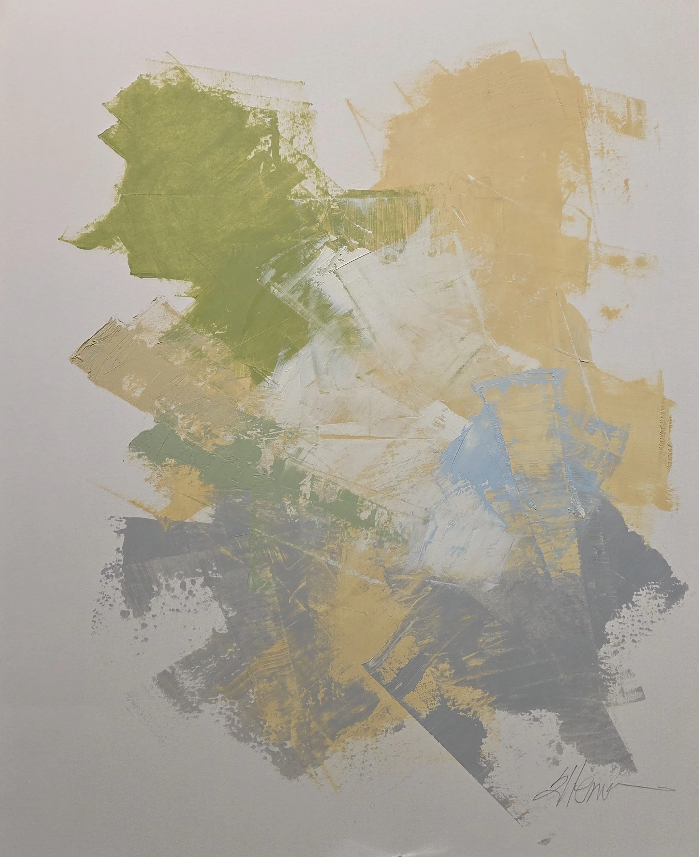 JE794- Deconstructed Earth I, 14x17, oil on paper