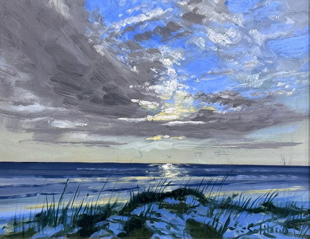 BS257- Small Horn Study IV, 10x8, oil on board