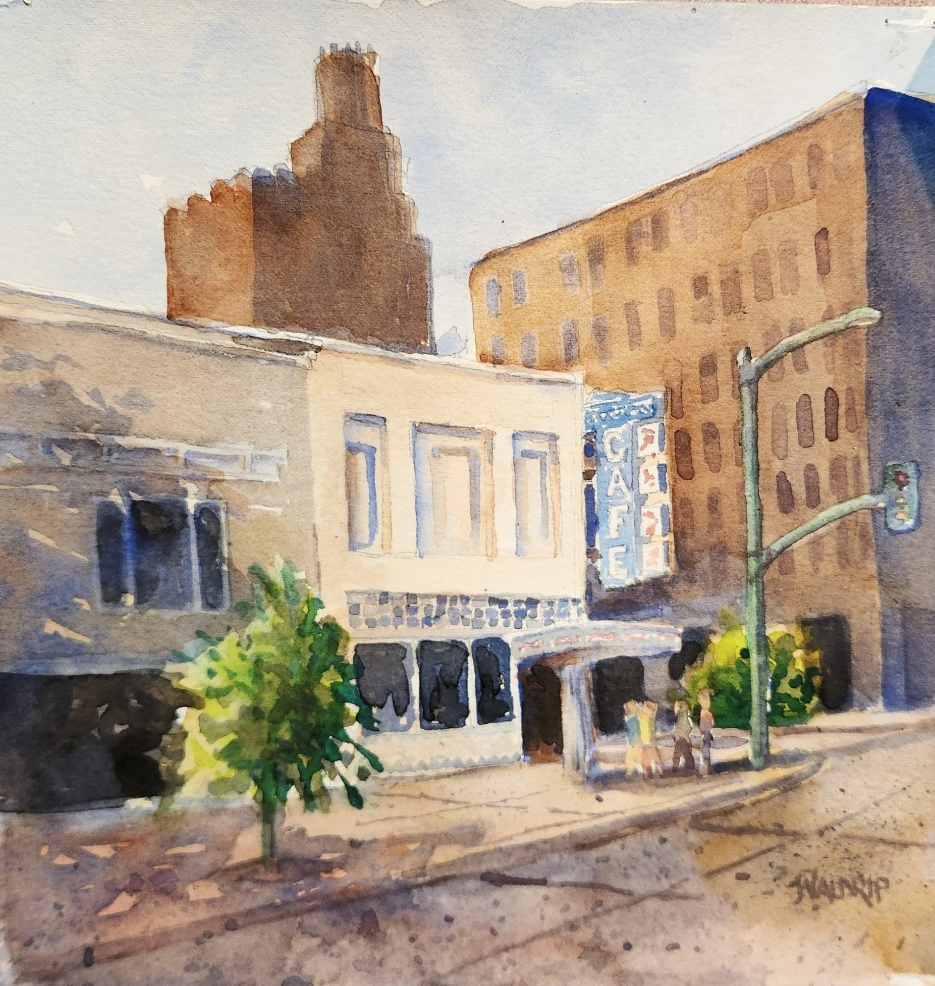 DW432- Mayflower, 8x8, watercolor