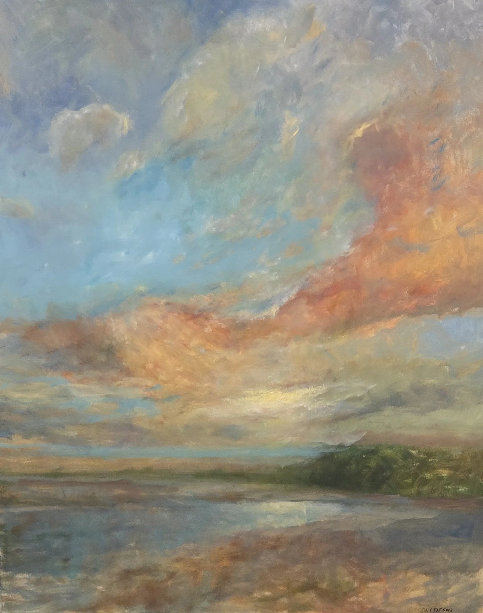 GG655- The Lakehouse View, 48x60, oil on canvas