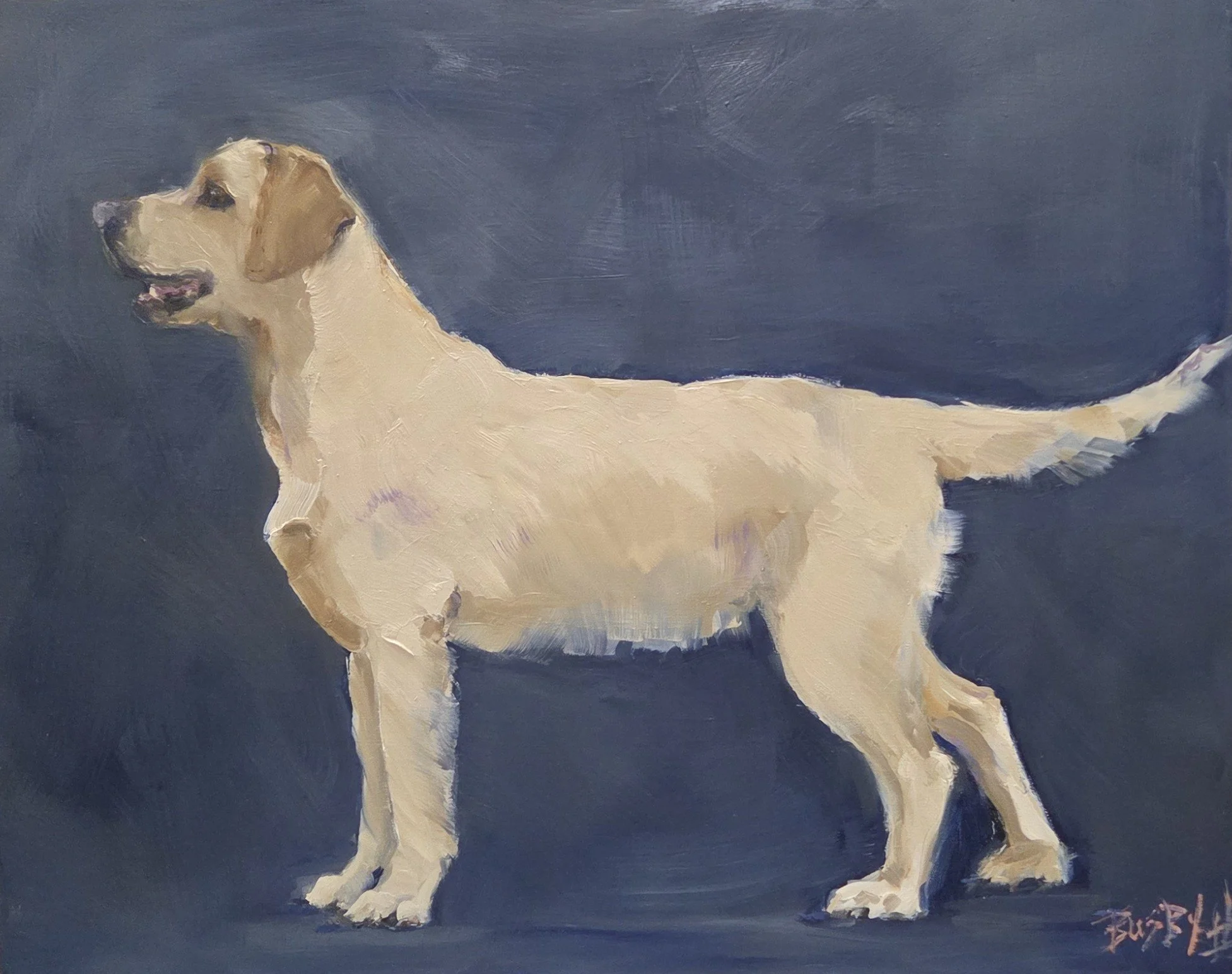 LB044- Yella Fella, 30x24, oil on canvas