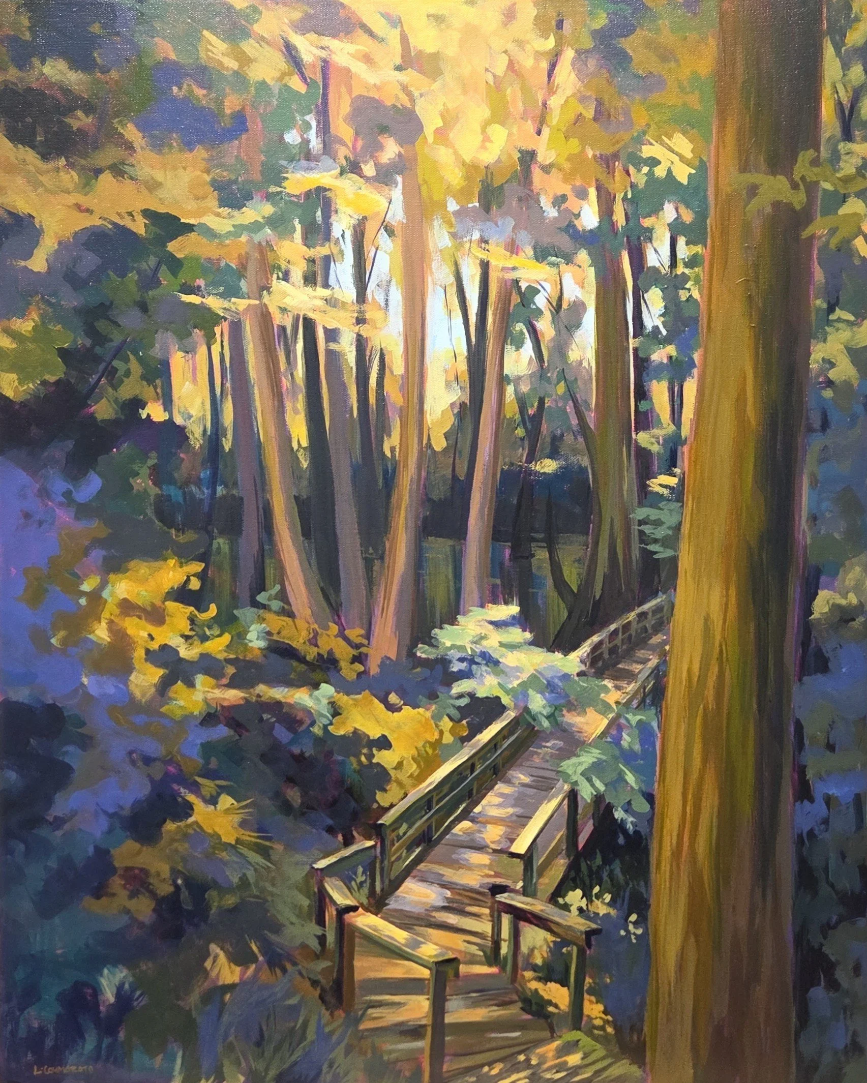 LC061- Let's Go See, 24x30, acrylic on canvas