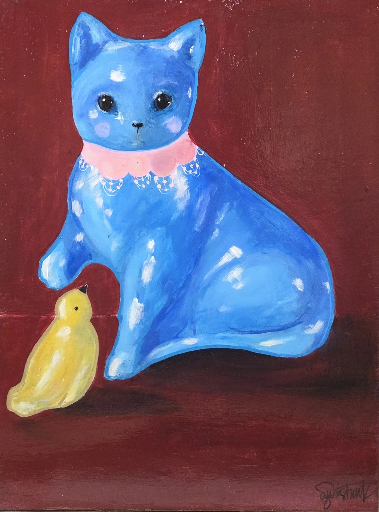 AWS207- Porcelain Pals, 12x16, acrylic on canvas