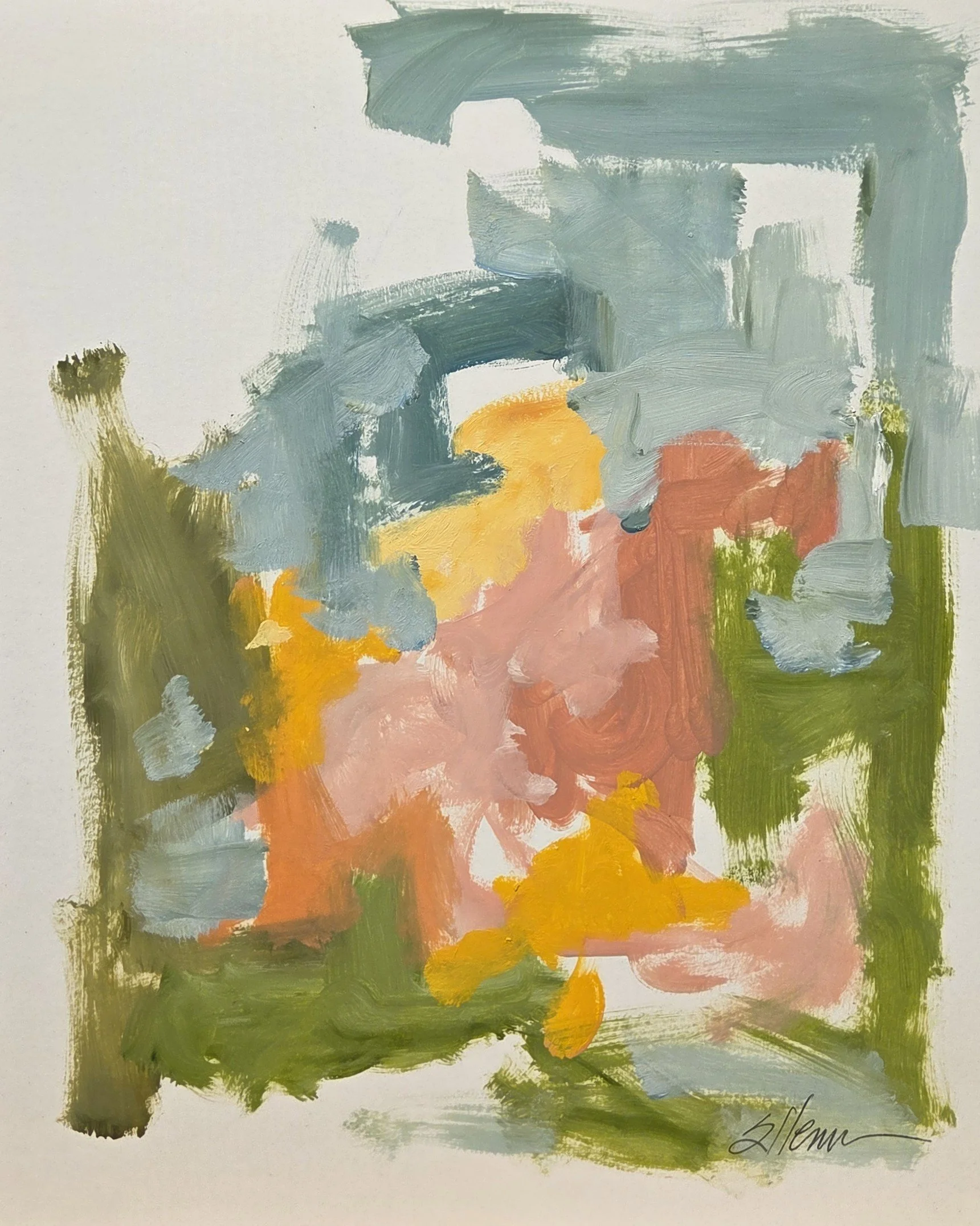 JE861- Summer Fling IV, 14x17, oil on paper