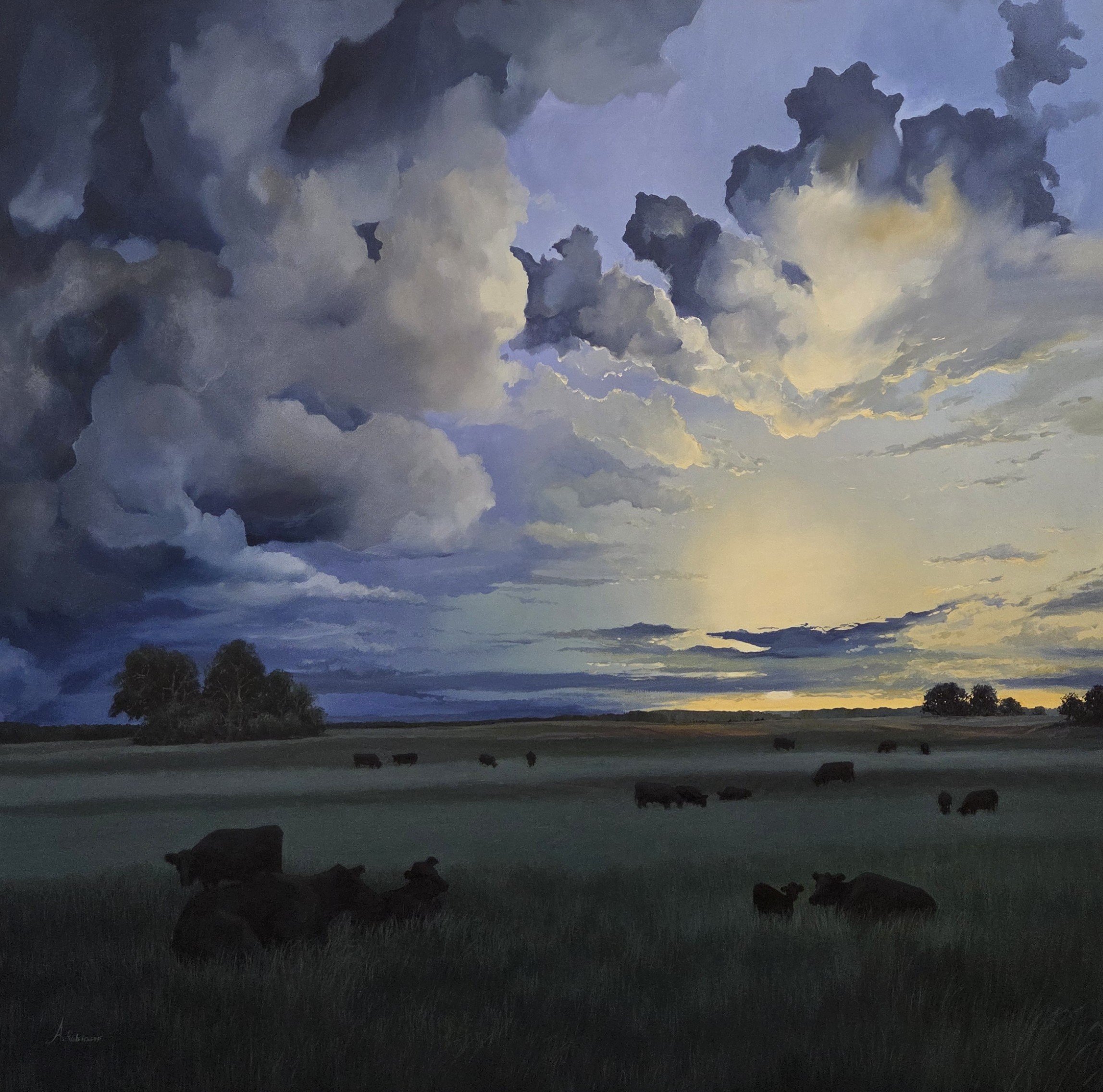 AR200- Under Vast Skies, 48x48, oil on canvas