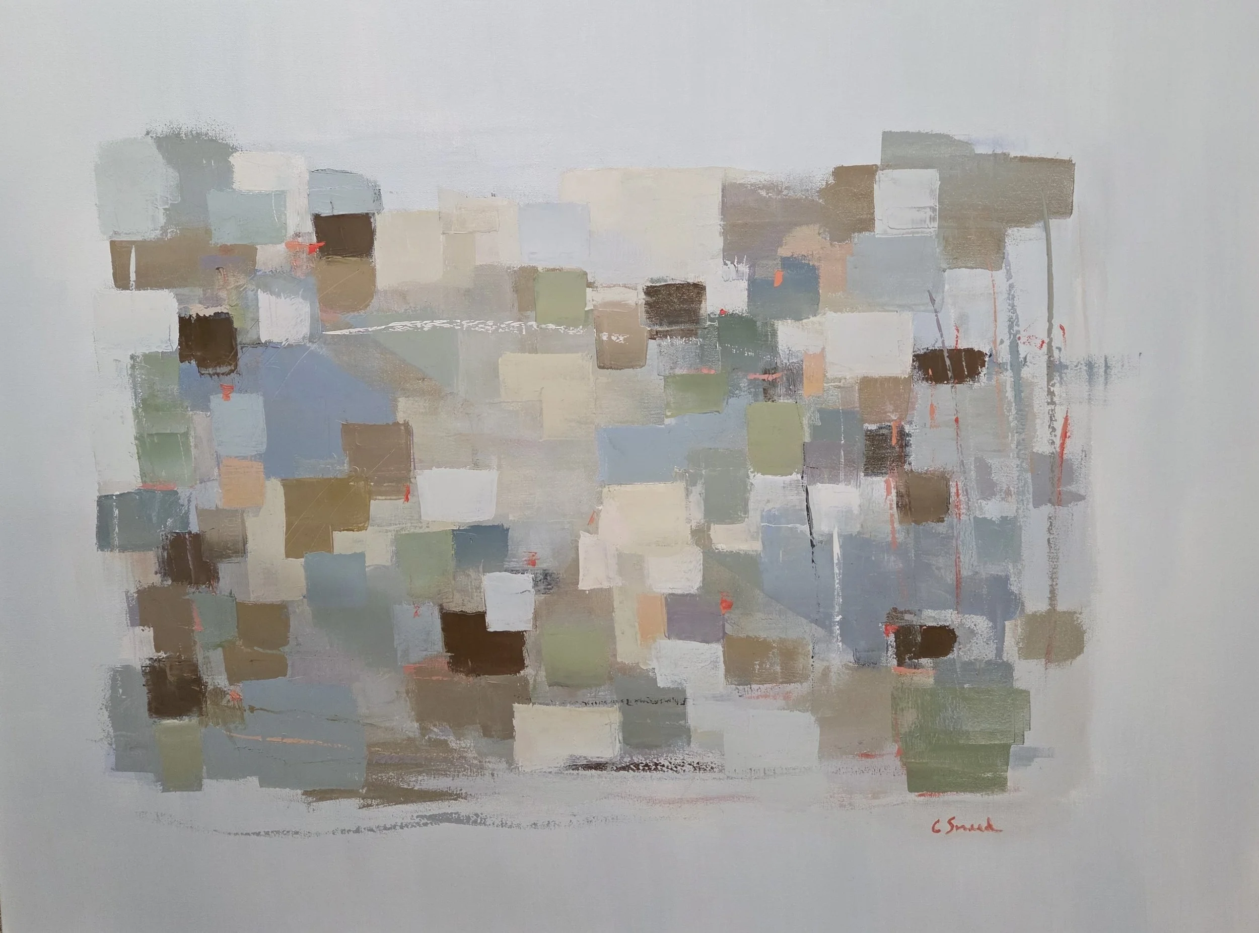 CS250- A Touch of Blues, 48x36, oil on canvas
