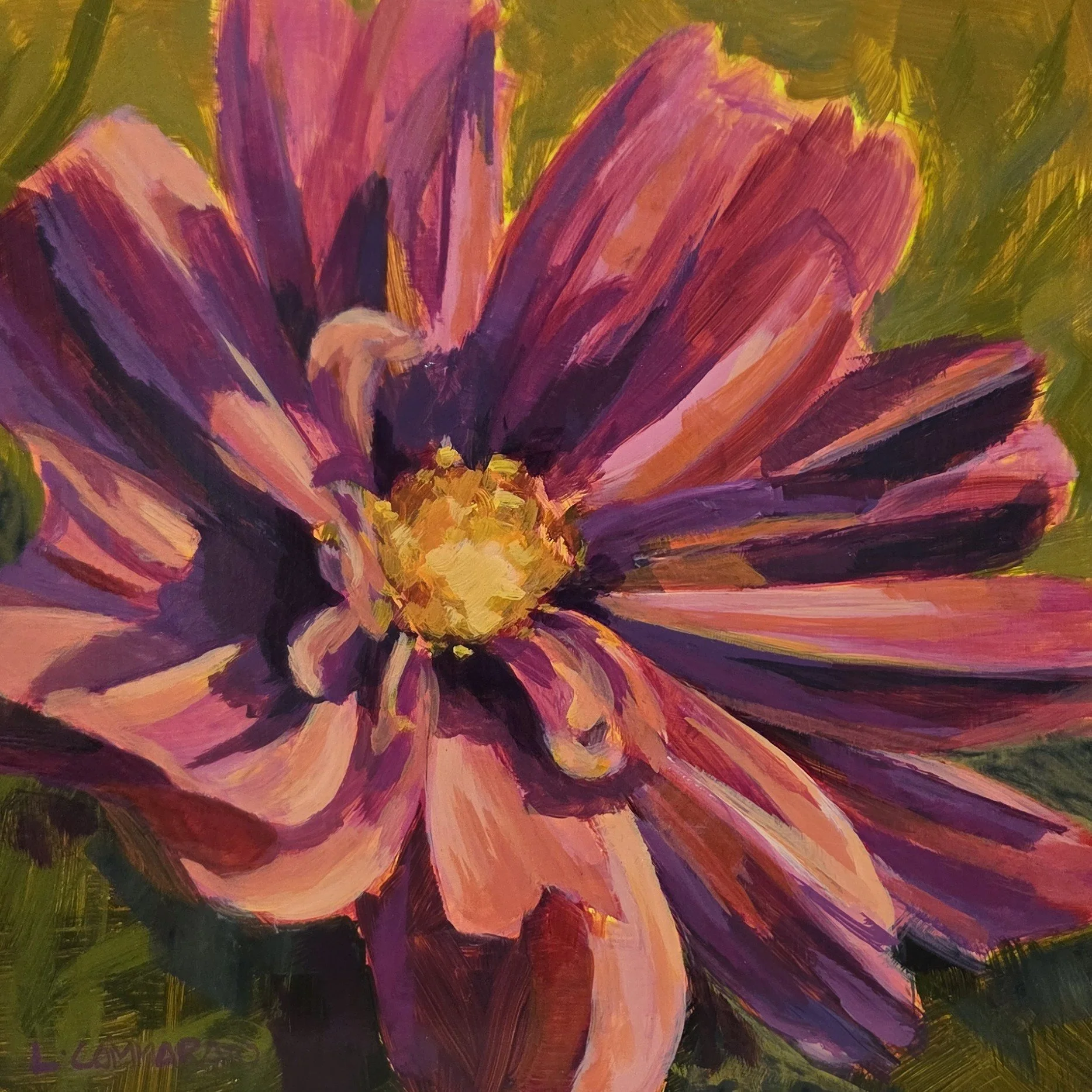 LC045- Full Sun, 8x8, acrylic on board