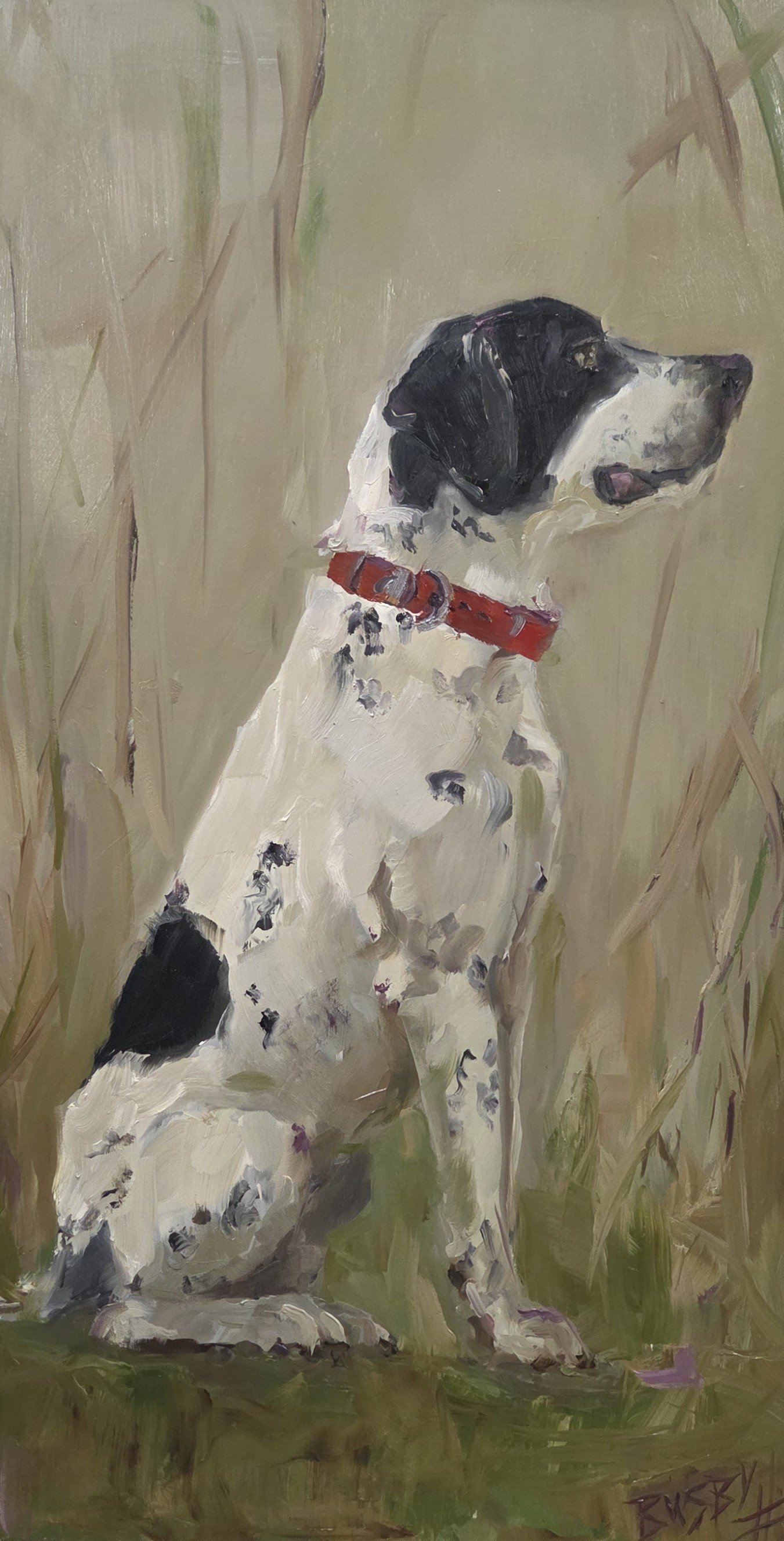 LB040- Ready, Set, Go!, 19x35, oil on canvas