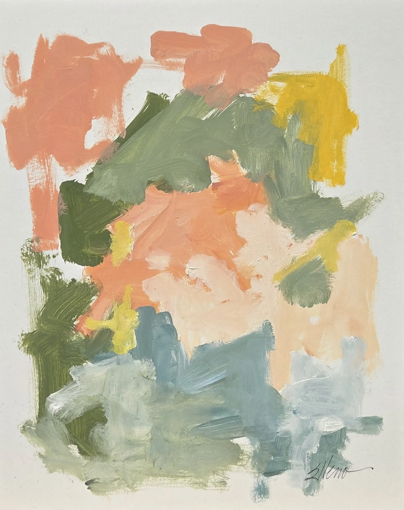 JE859- Summer Fling II, 14x17, oil on paper