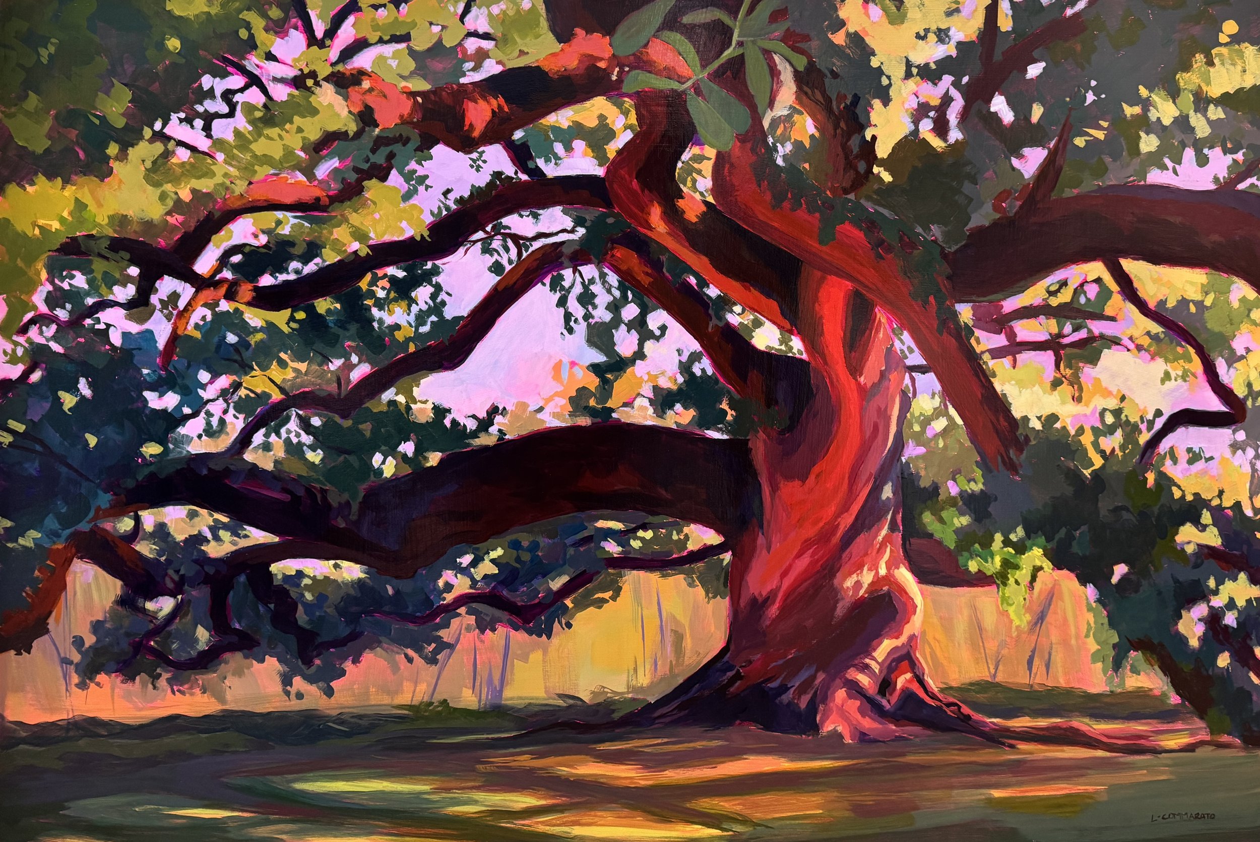 LC048- If Trees Could Talk, 36x24, acrylic on board