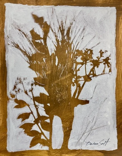 DS228- Garden Grasses I, 11x14, acrylic on paper