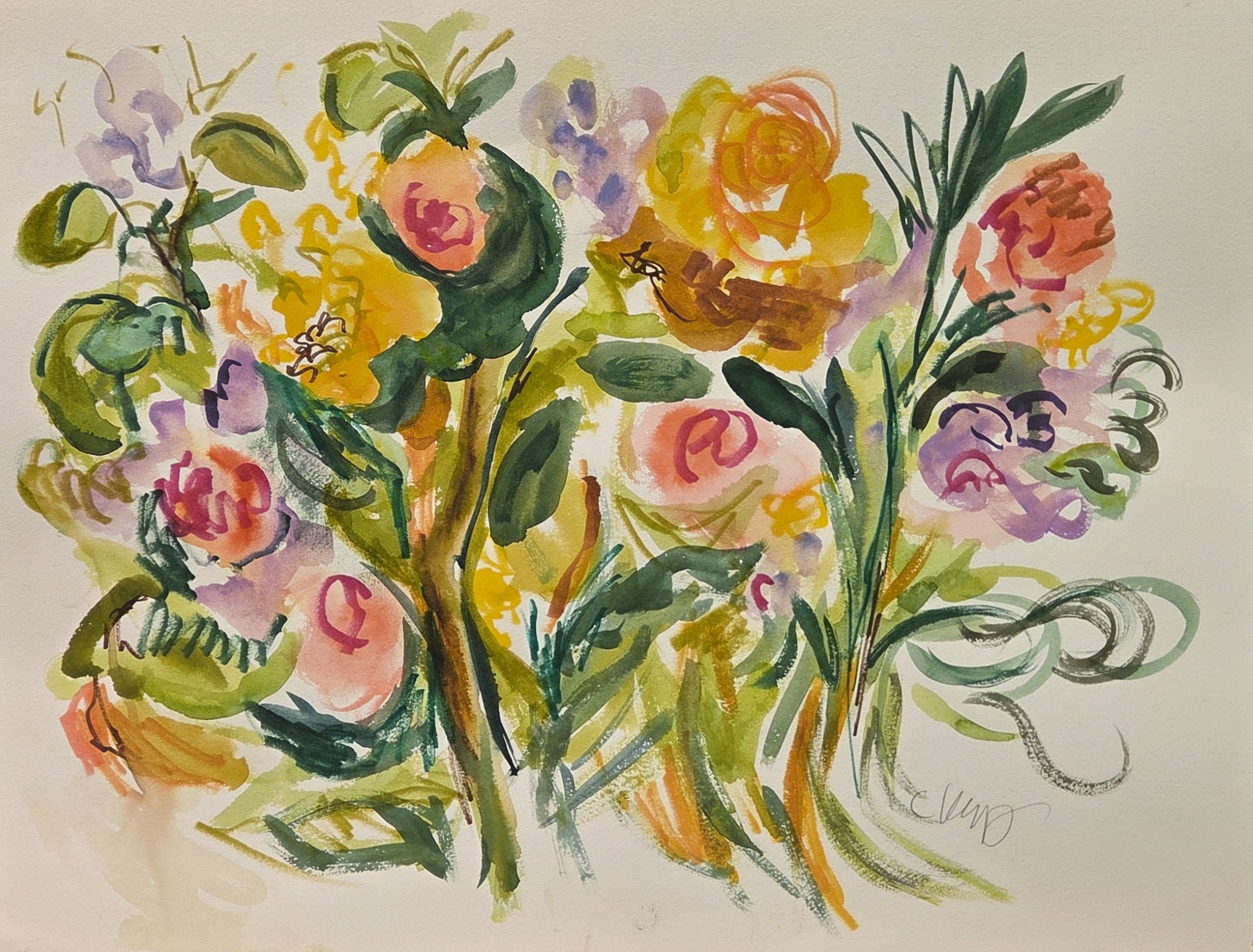 CMK770- Good Weather V, 24x18, watercolor