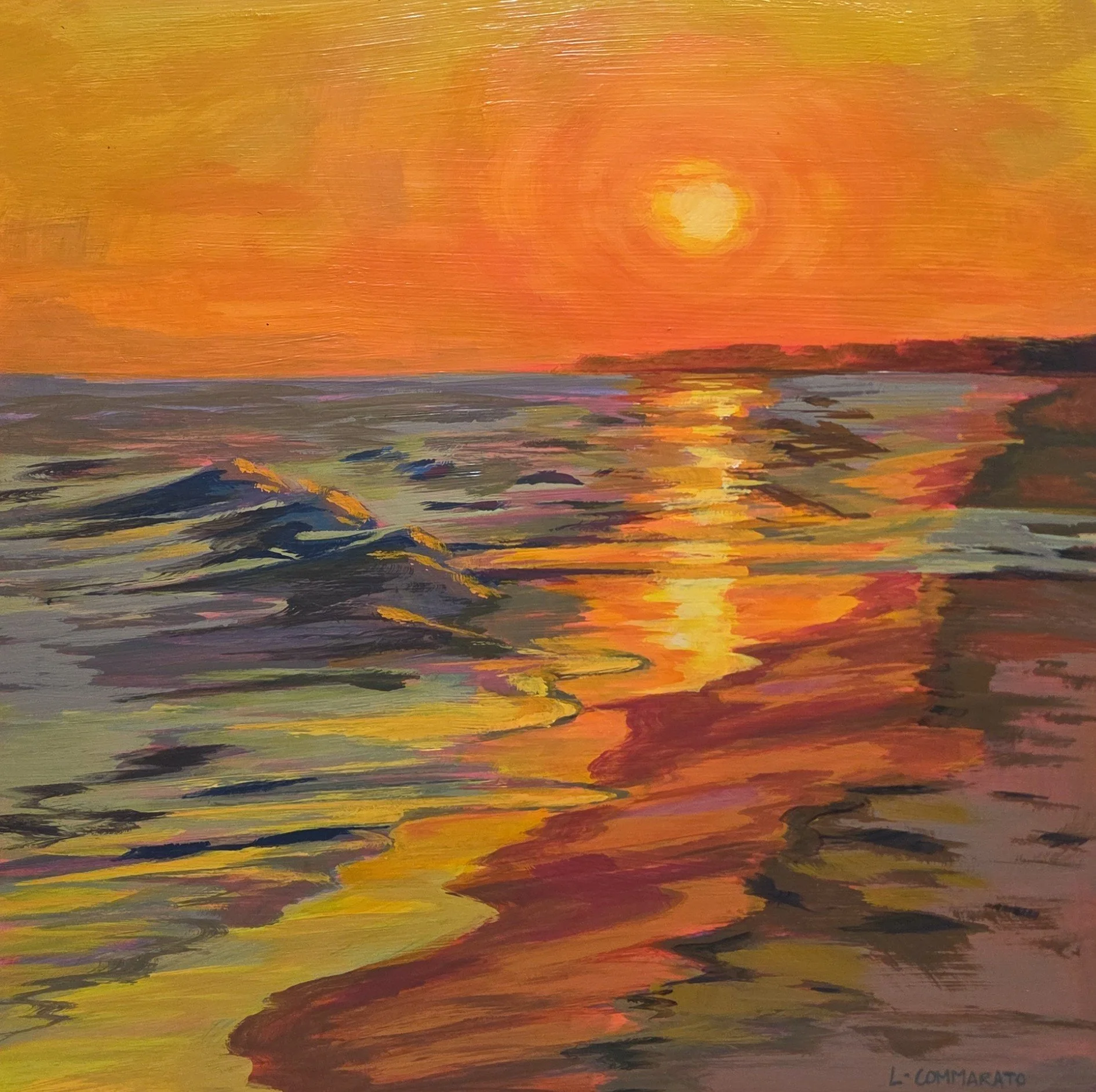 LC051- Breathe, 12x12, acrylic on board