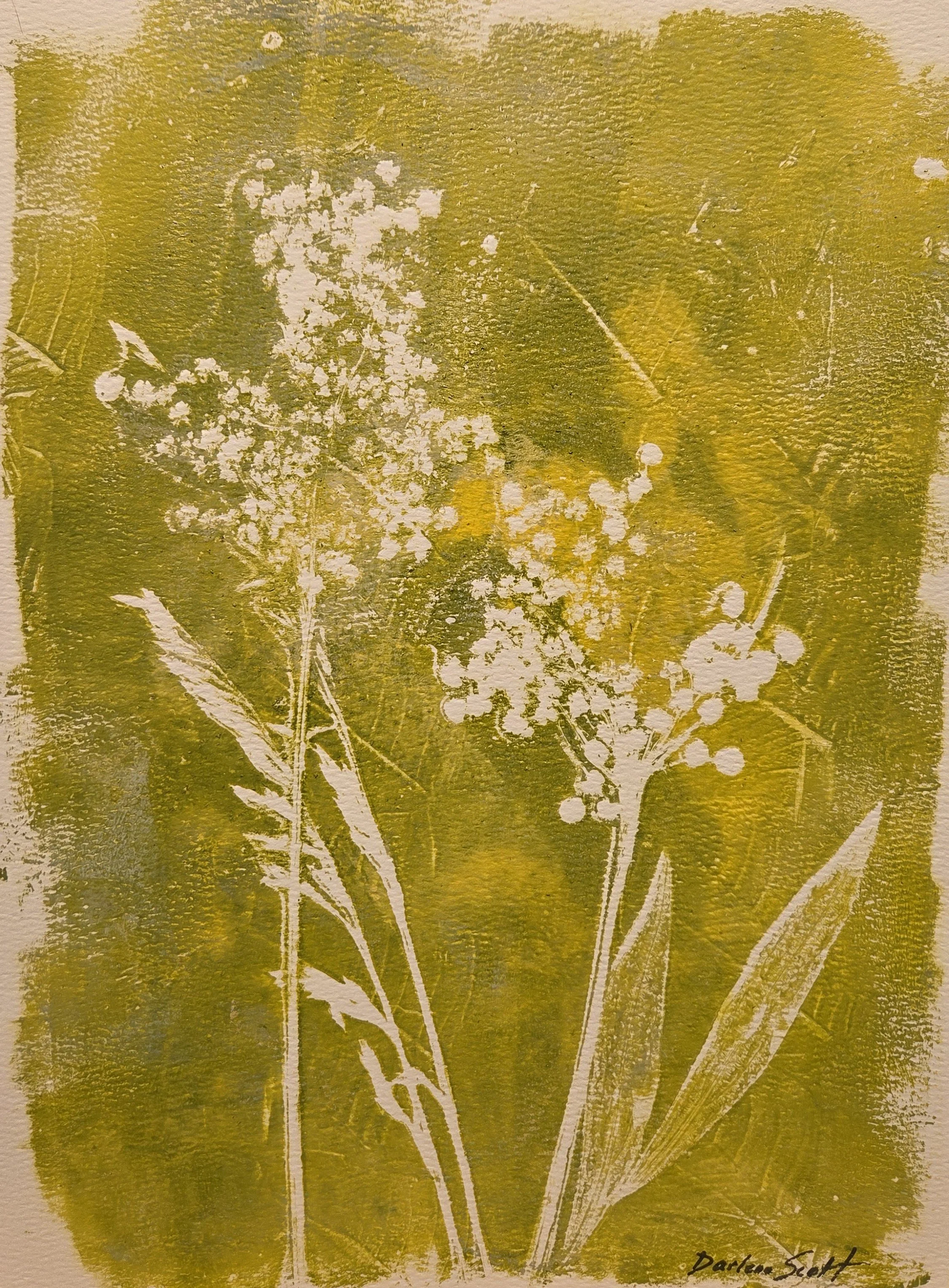 DS188- Green as Grass II, 9x12, acrylic on paper