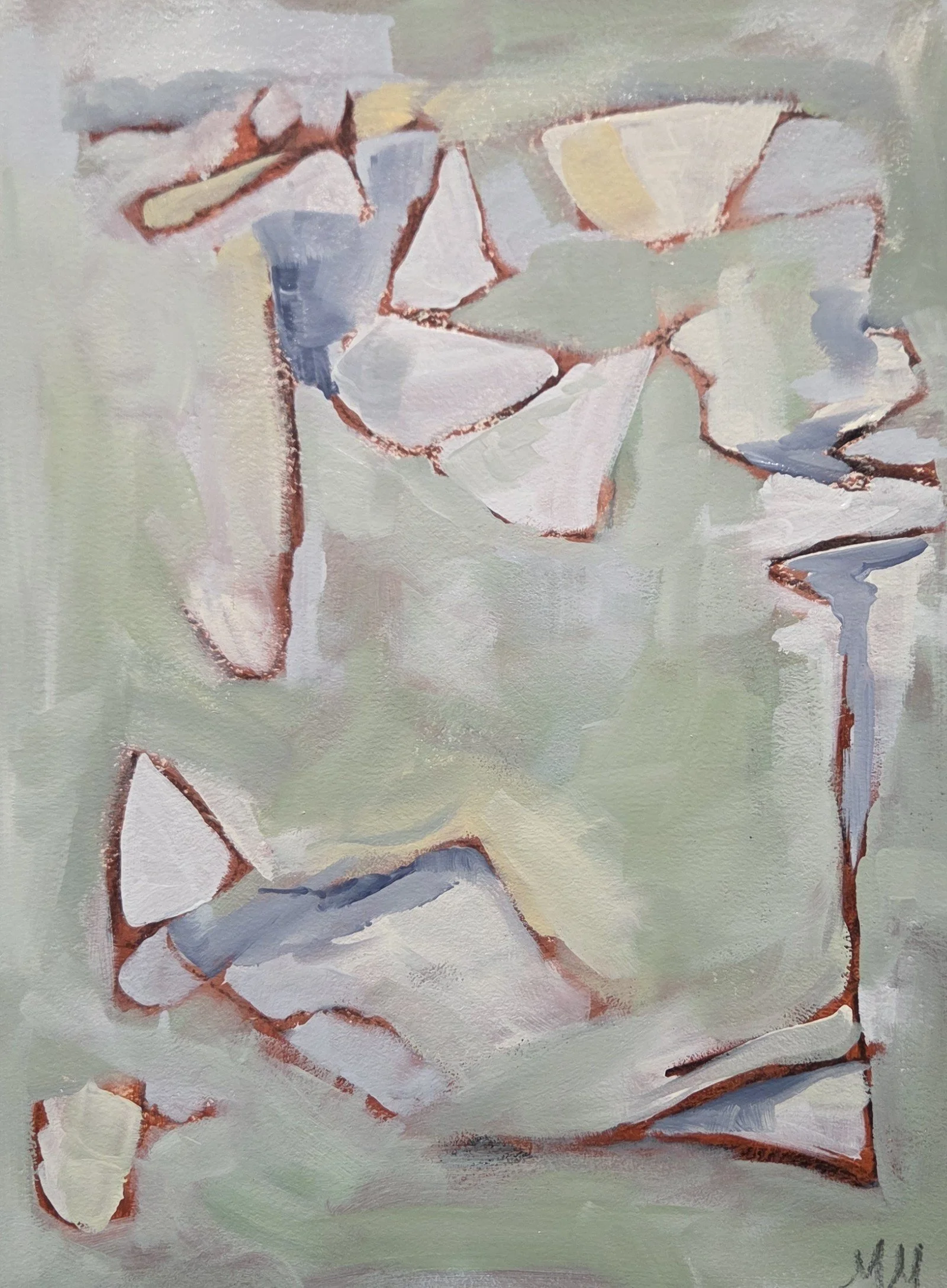 MM015- What Can We Do At This Point? III, 11.5x15.5, oil on paper