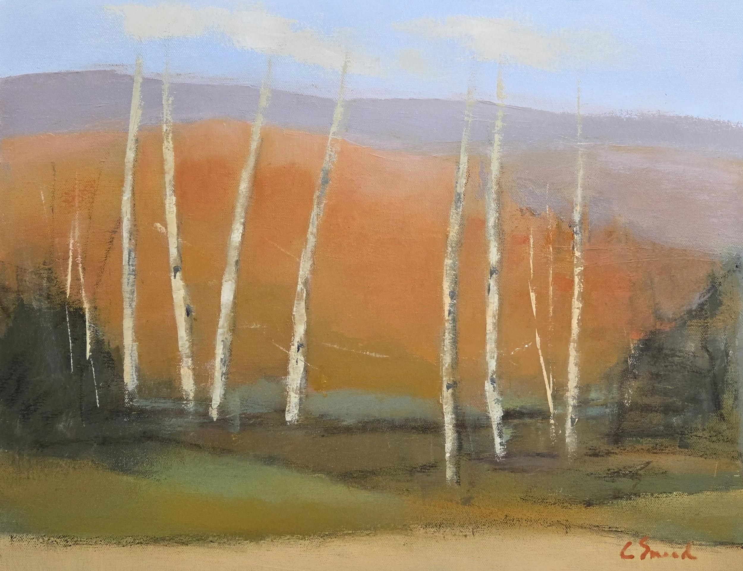 CS258- Aspen Concerto, 20x16, oil on canvas