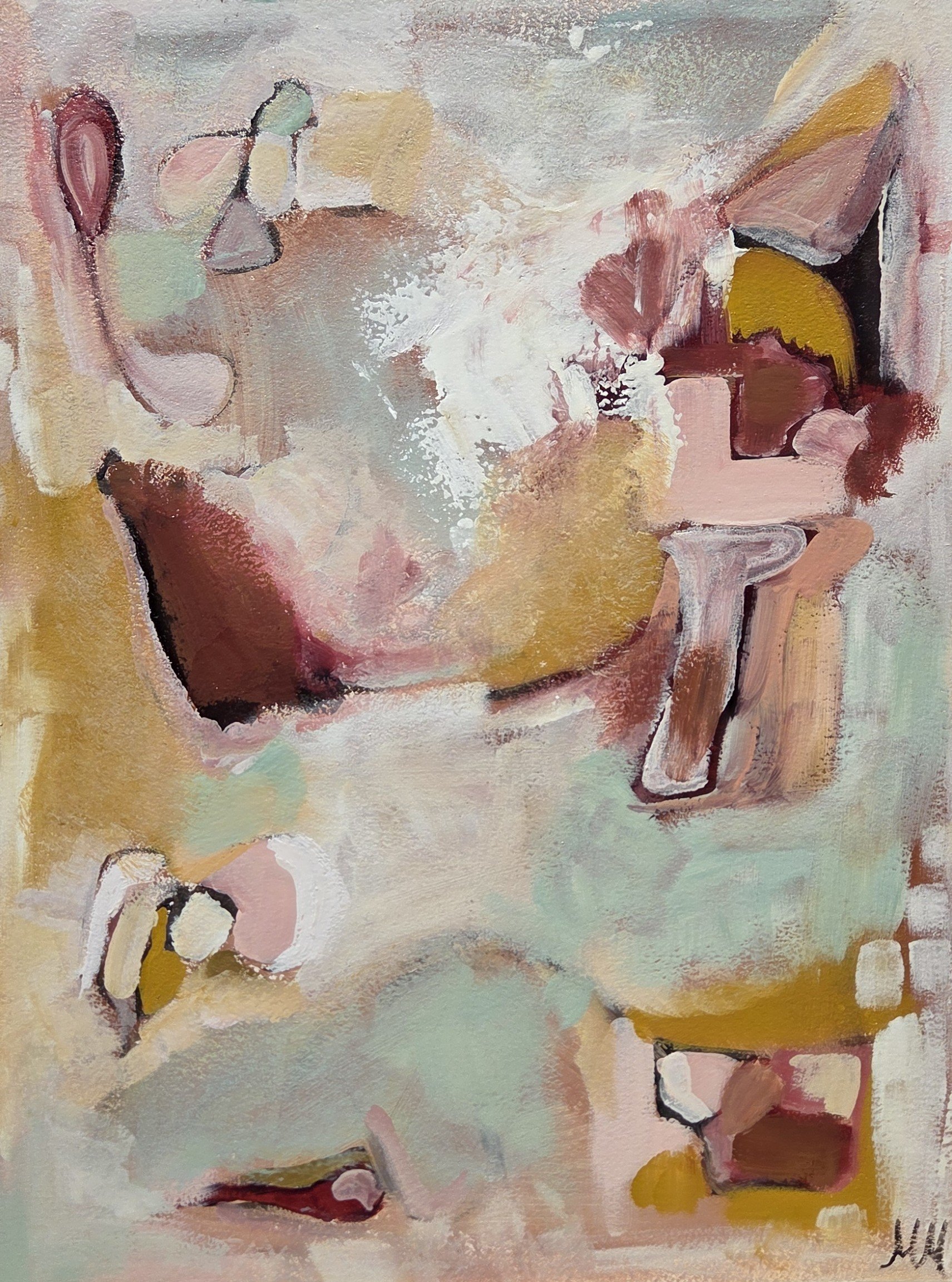 MM008- Funniest Woman I Ever Met I, 12x16, oil on paper
