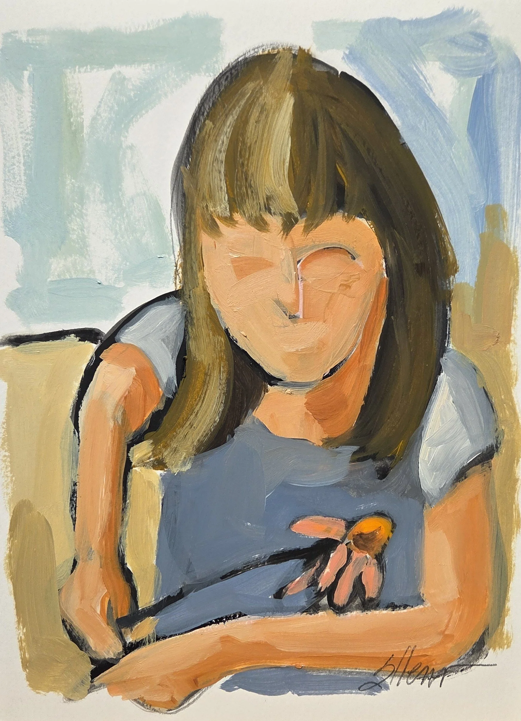 JE829- Vibin' II, 9x12, oil on paper