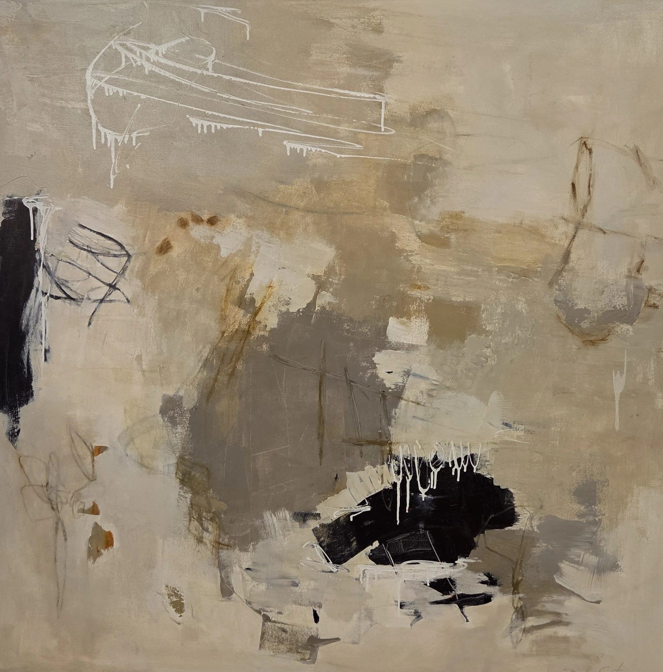 DS203- Here We Go Again, 48x48, acrylic on canvas