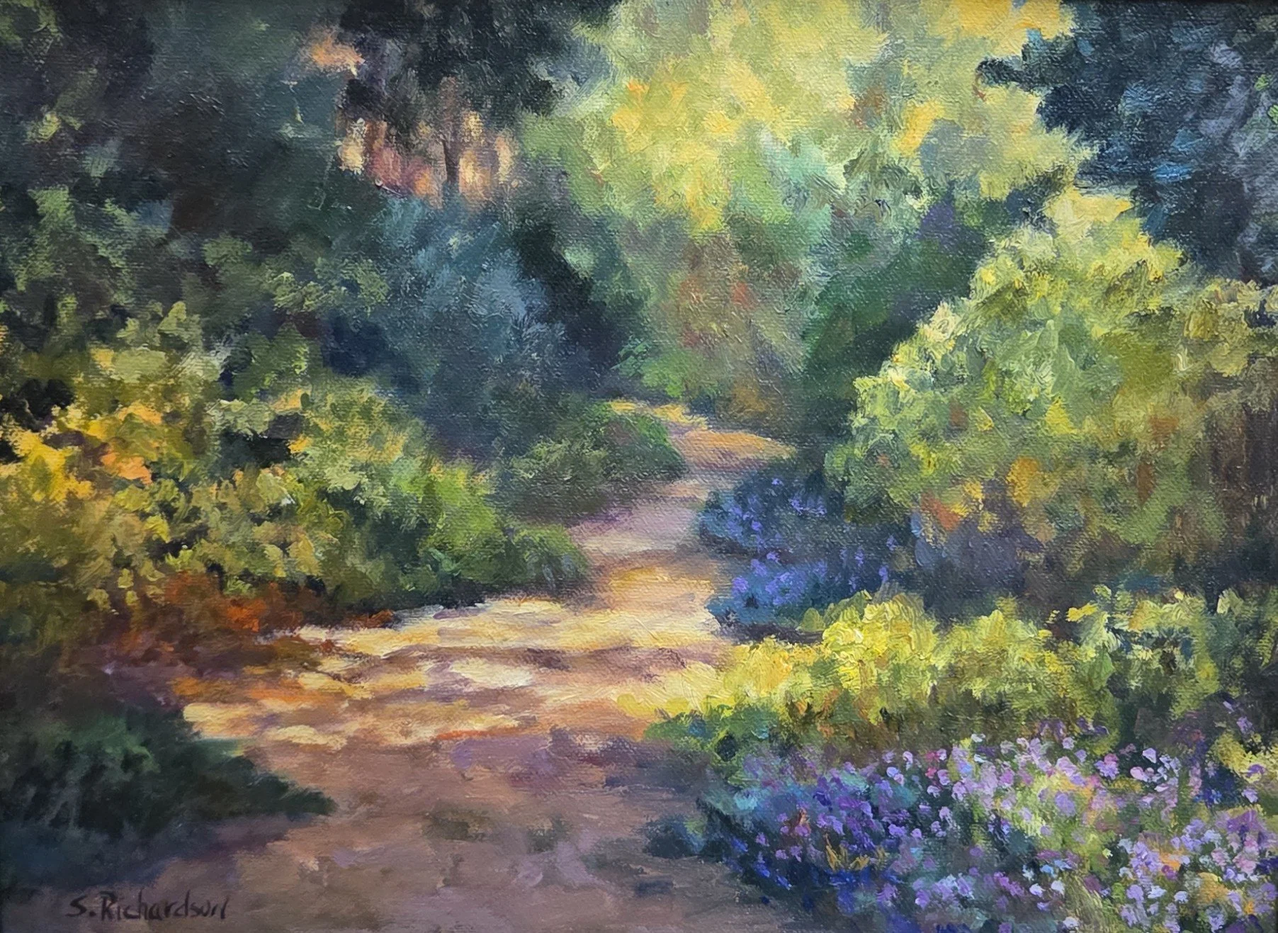 Sharon Richardson, Untitled- Path, 12x9, oil on canvas