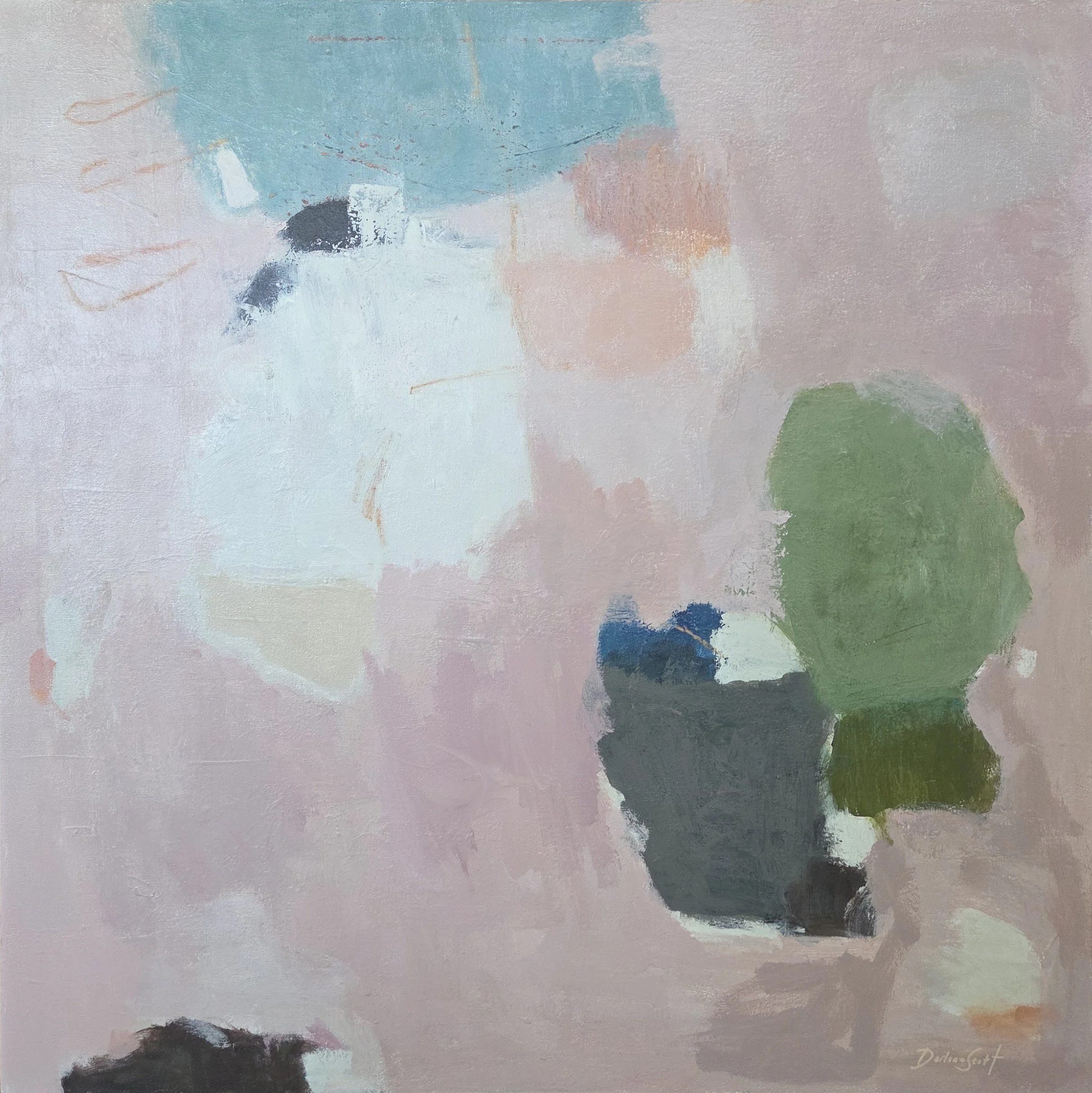 DS195- Seashells, 36x36, acrylic on canvas