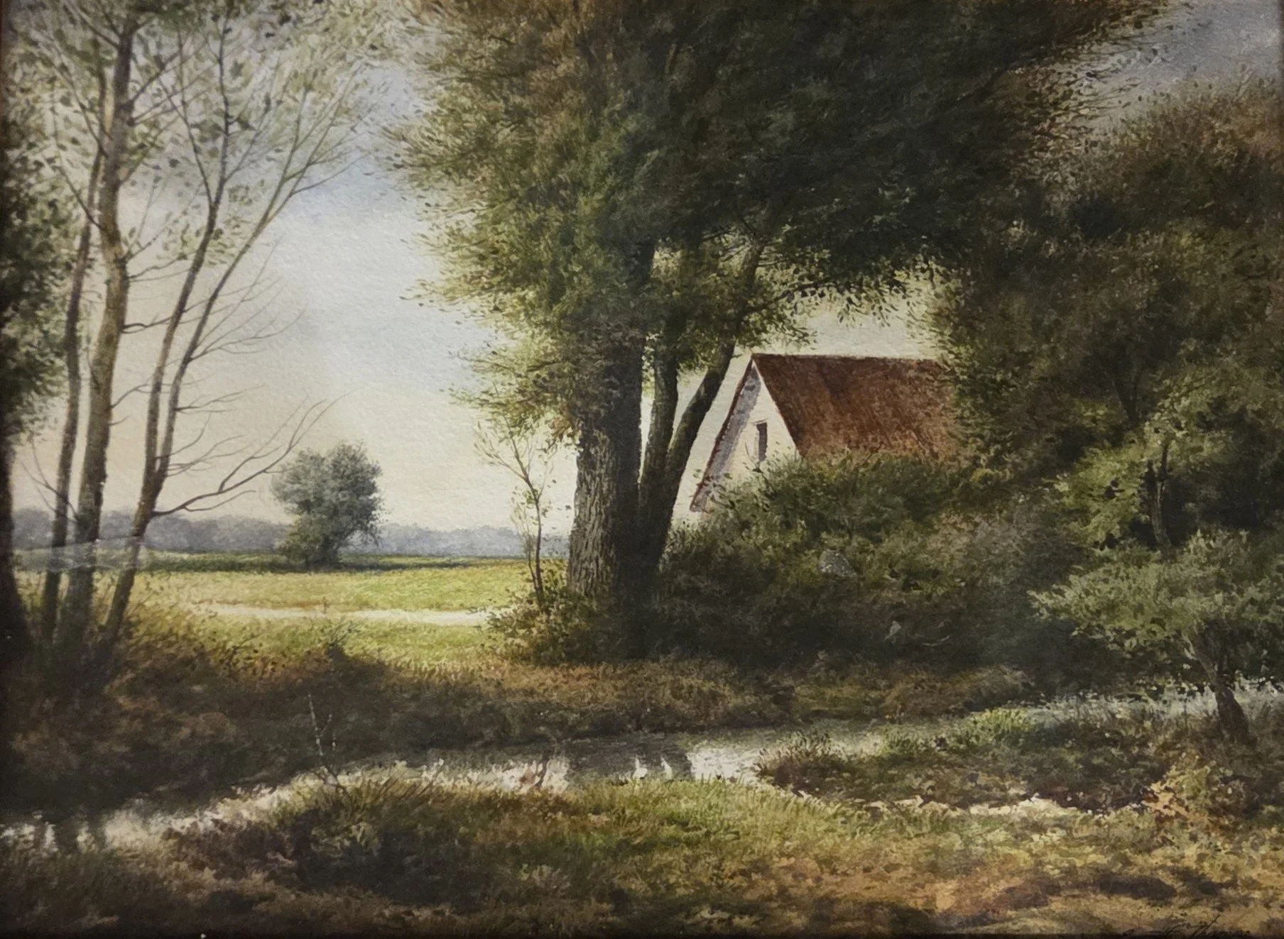 Emmitt Thames, The Brook, 15x11, watercolor