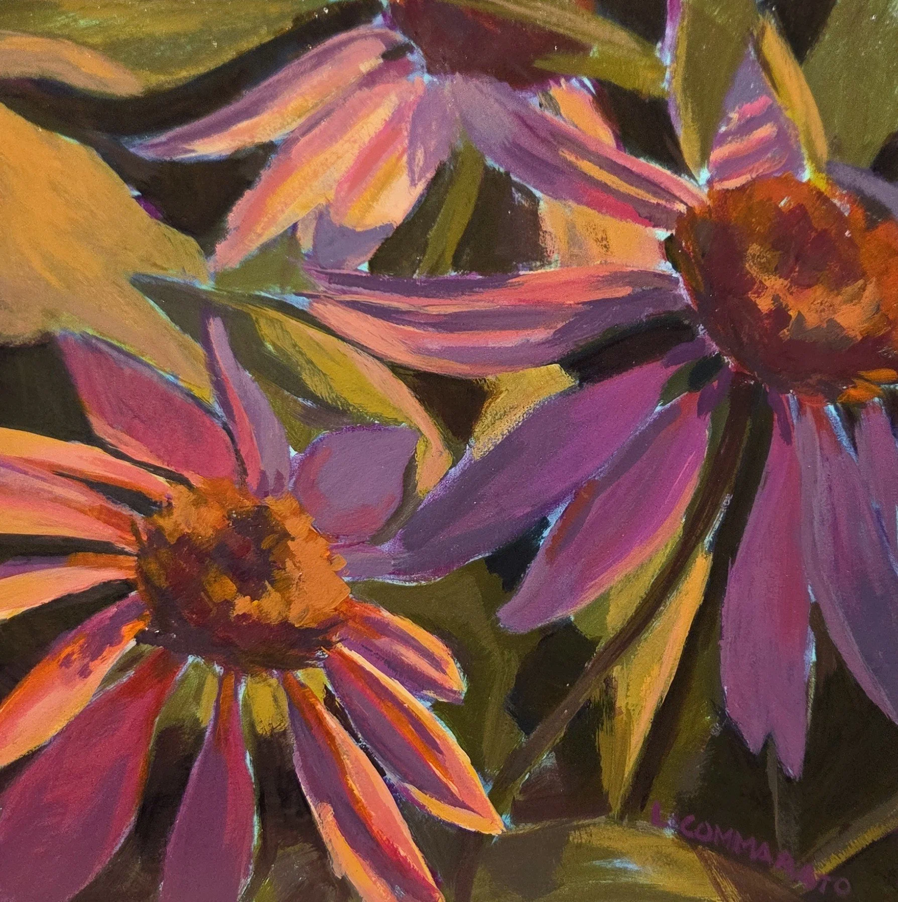 LC046- Fading Light, 8x8, acrylic on board