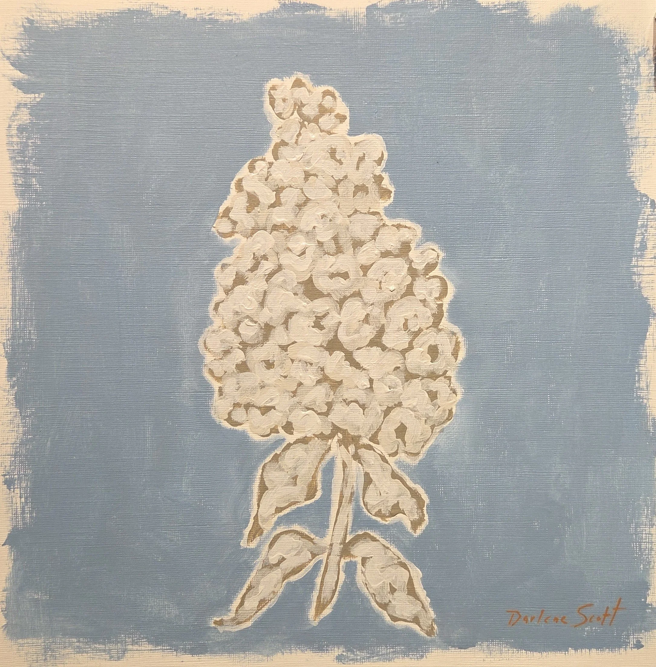 DS193- Hydrangea Heaven I, 12x12, acrylic on paper