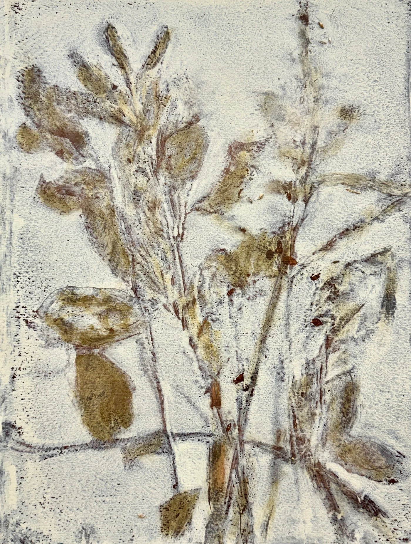 DS220- Textures of Nature II, 9x12, acrylic on paper