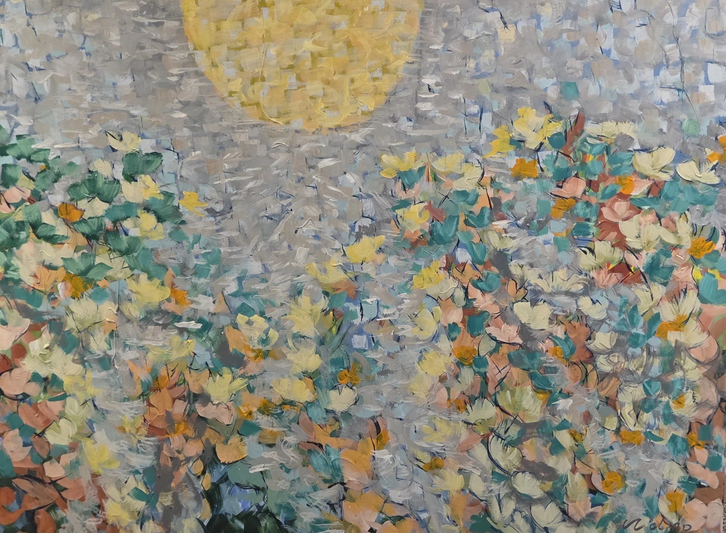 MS132- Noon, 48x36, acrylic on canvas