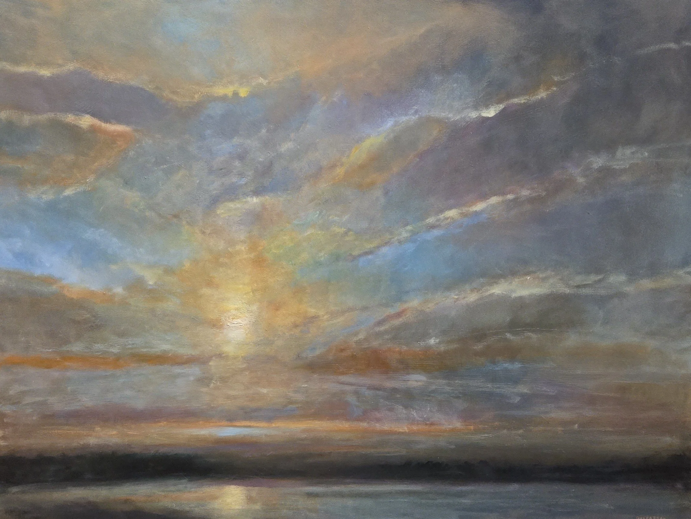 GG640- Azure Sky II, 48x36, oil on canvas