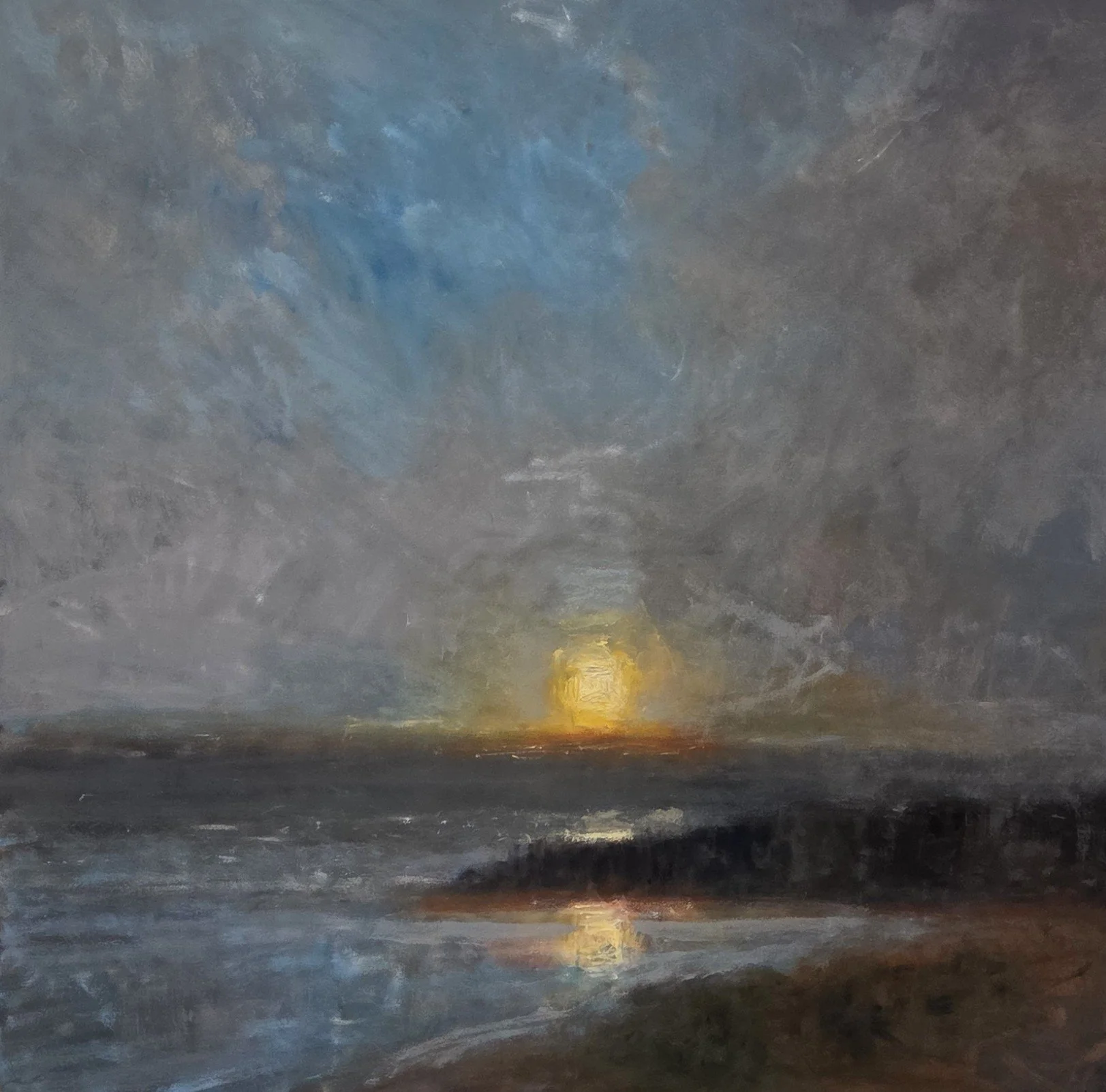 GG654- Reflection on the Horizon, 48x48, oil on canvas
