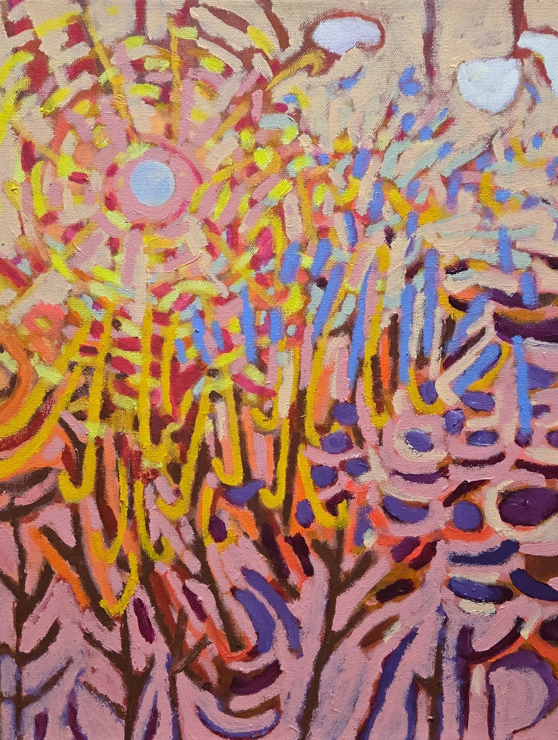 RM106- Lucky Star, 14x18, acrylic on canvas