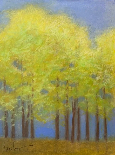 PHA010- Tree Family II, 9x12, pastel