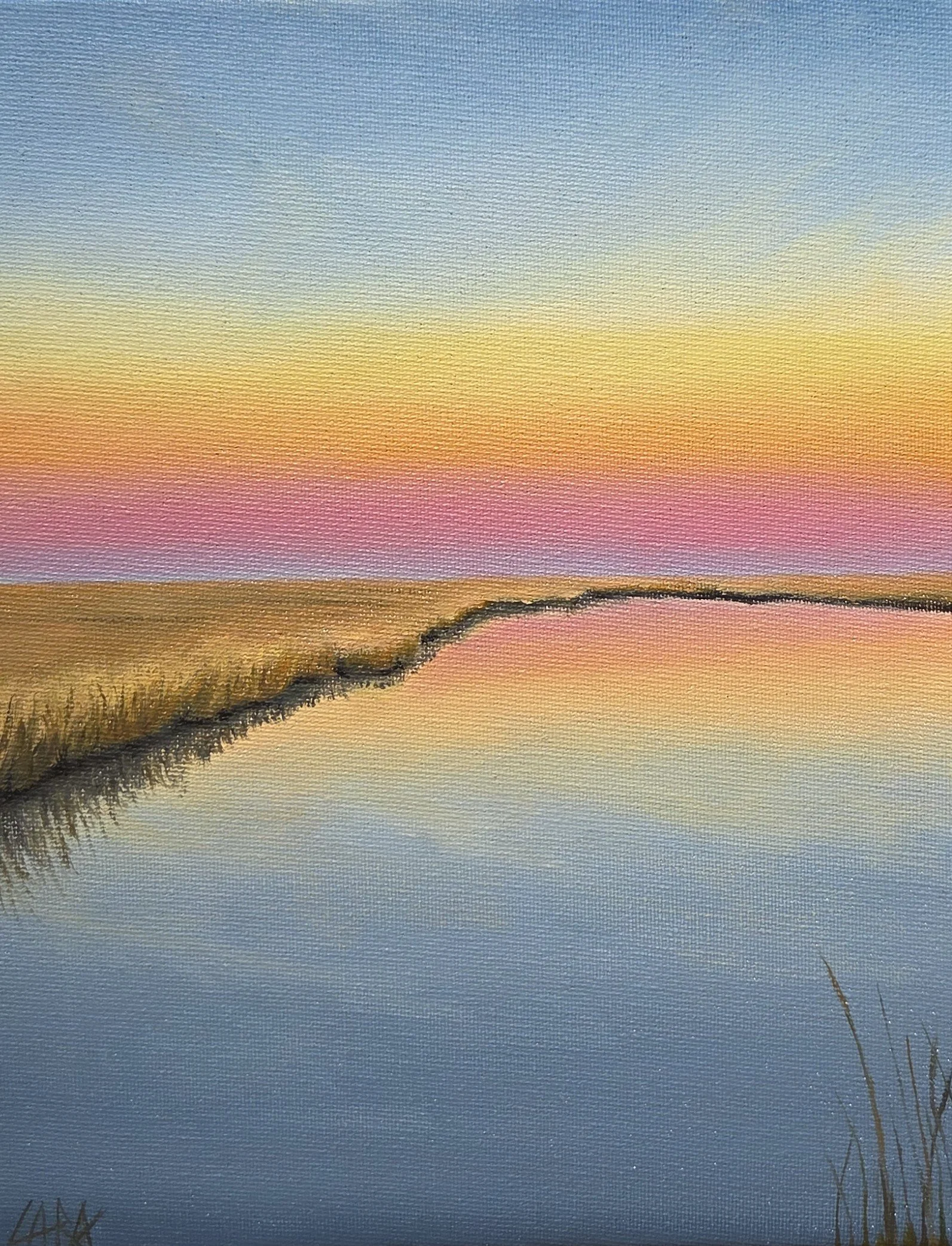 LM011- Evening, Unspoken, 8x10, oil on canvas
