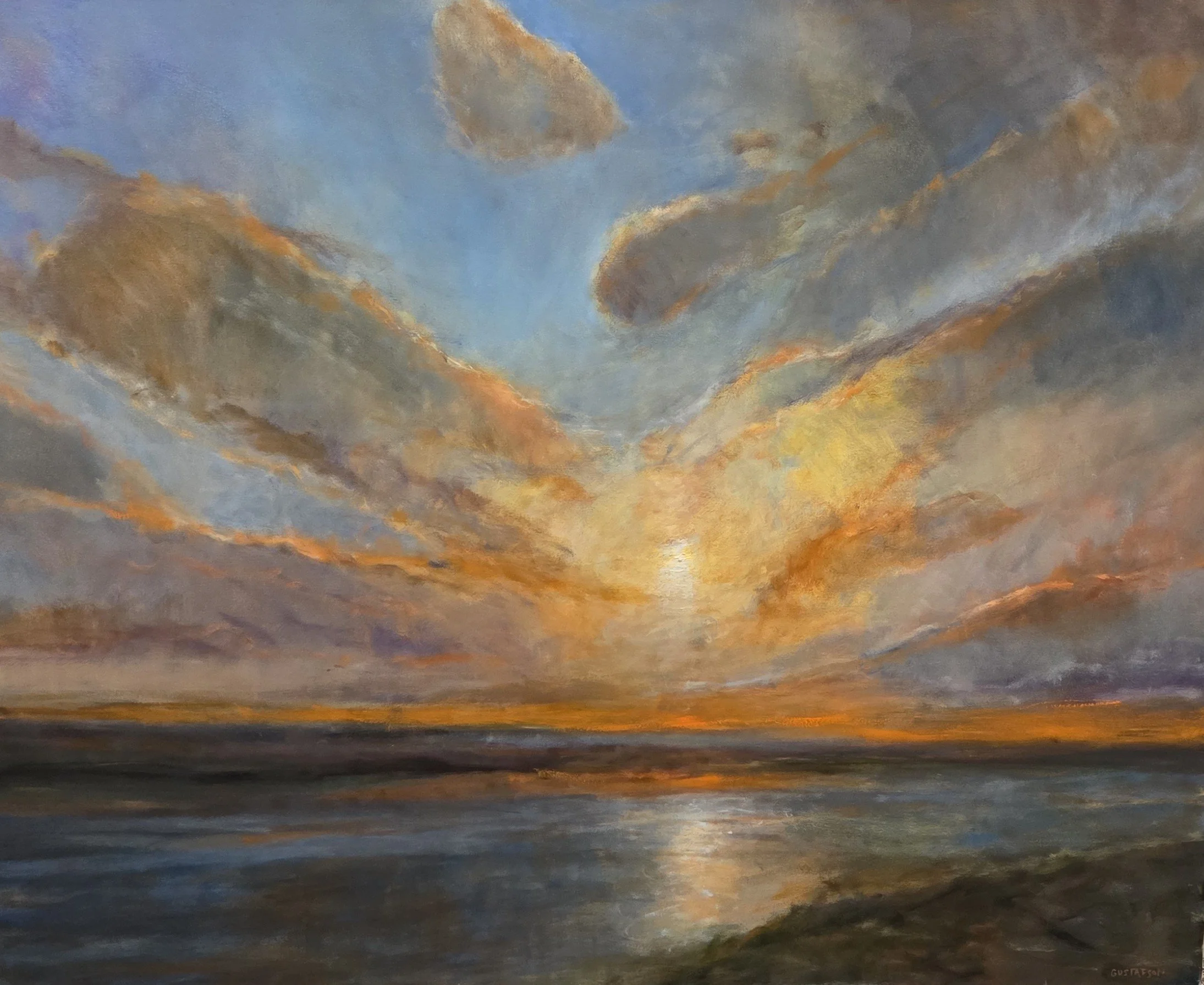 GG645- March Sunrise, 60x48, oil on canvas