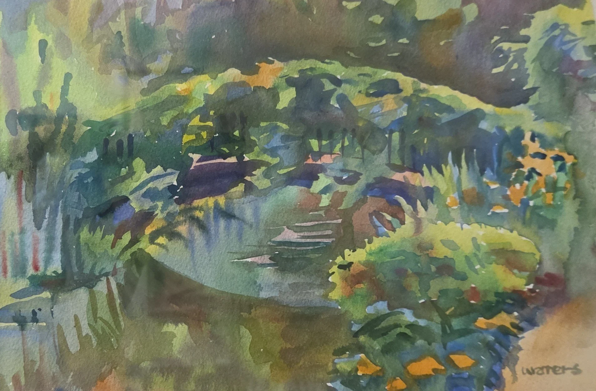 Wyatt Waters, Untitled- Landscape, 11x7, watercolor
