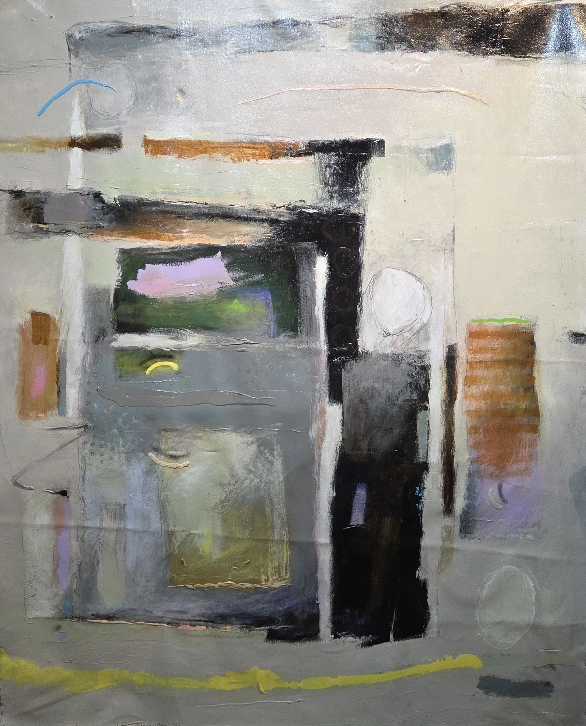 TG196- Passing Gas, 48x64, acrylic on canvas